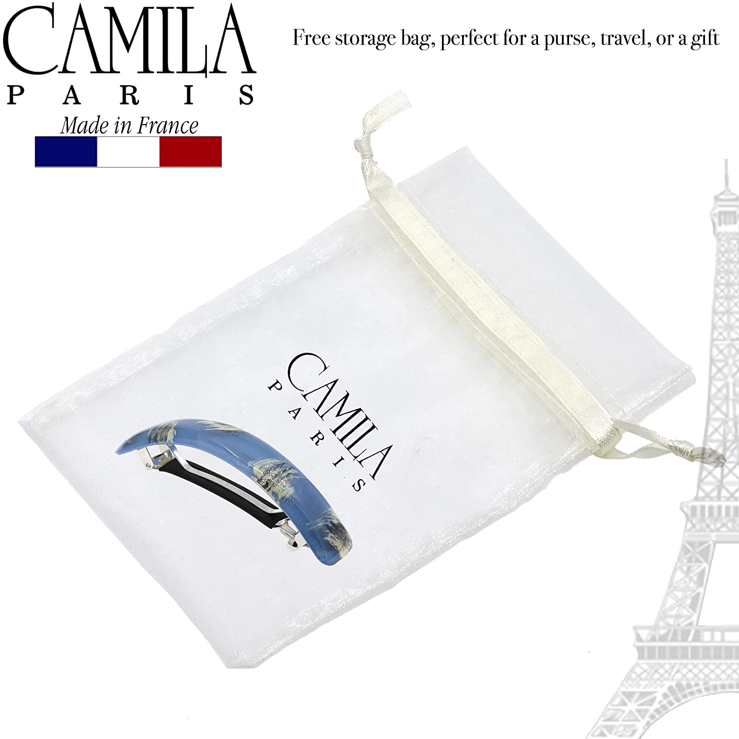 Camila Paris Hair Barrettes Contoured No-Slip