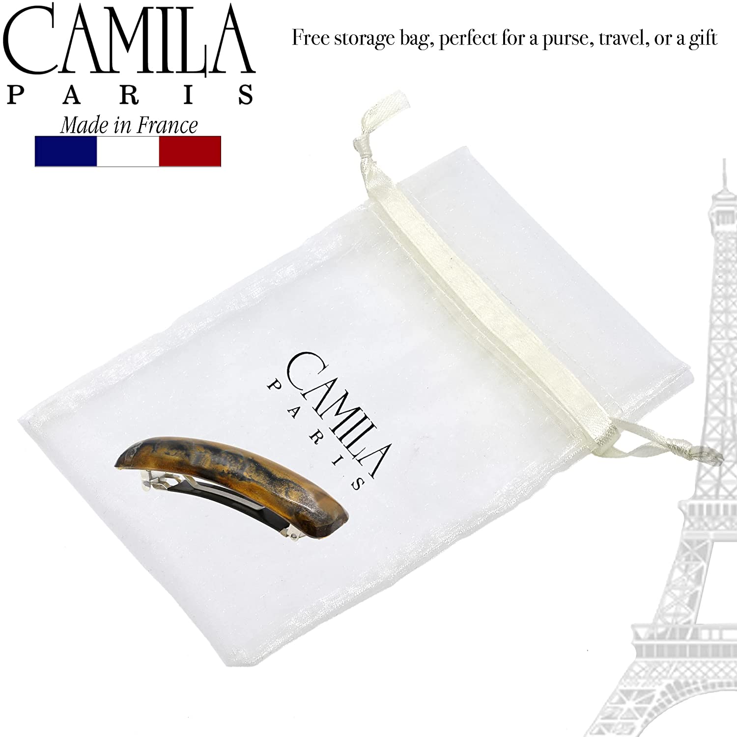 Camila Paris Hair Barrettes Contoured No-Slip