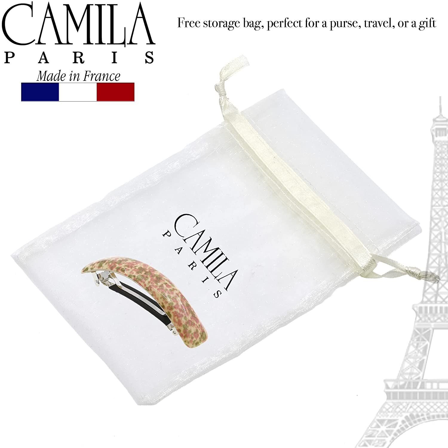 Camila Paris Hair Barrettes Contoured No-Slip