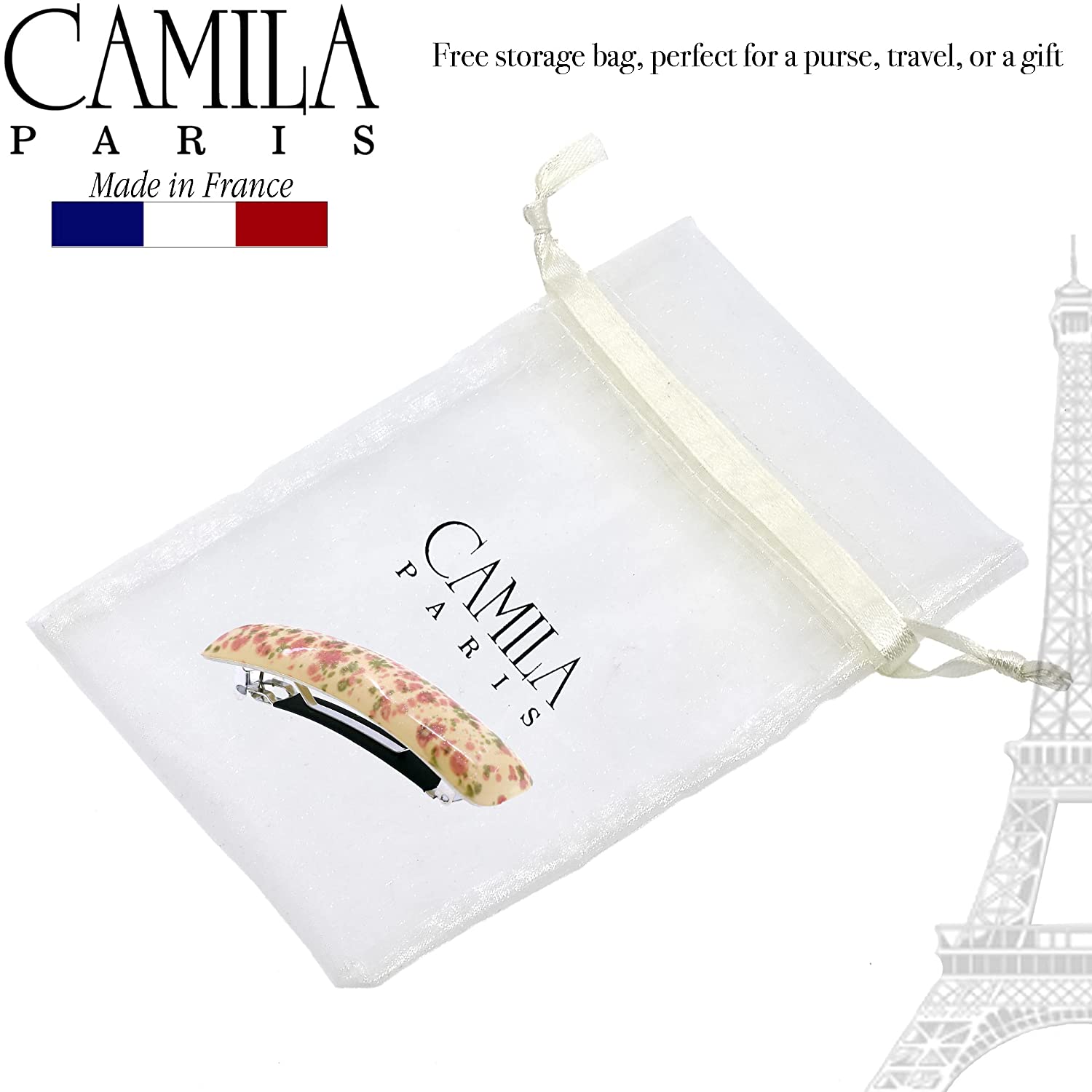 Camila Paris Hair Barrettes Contoured No-Slip