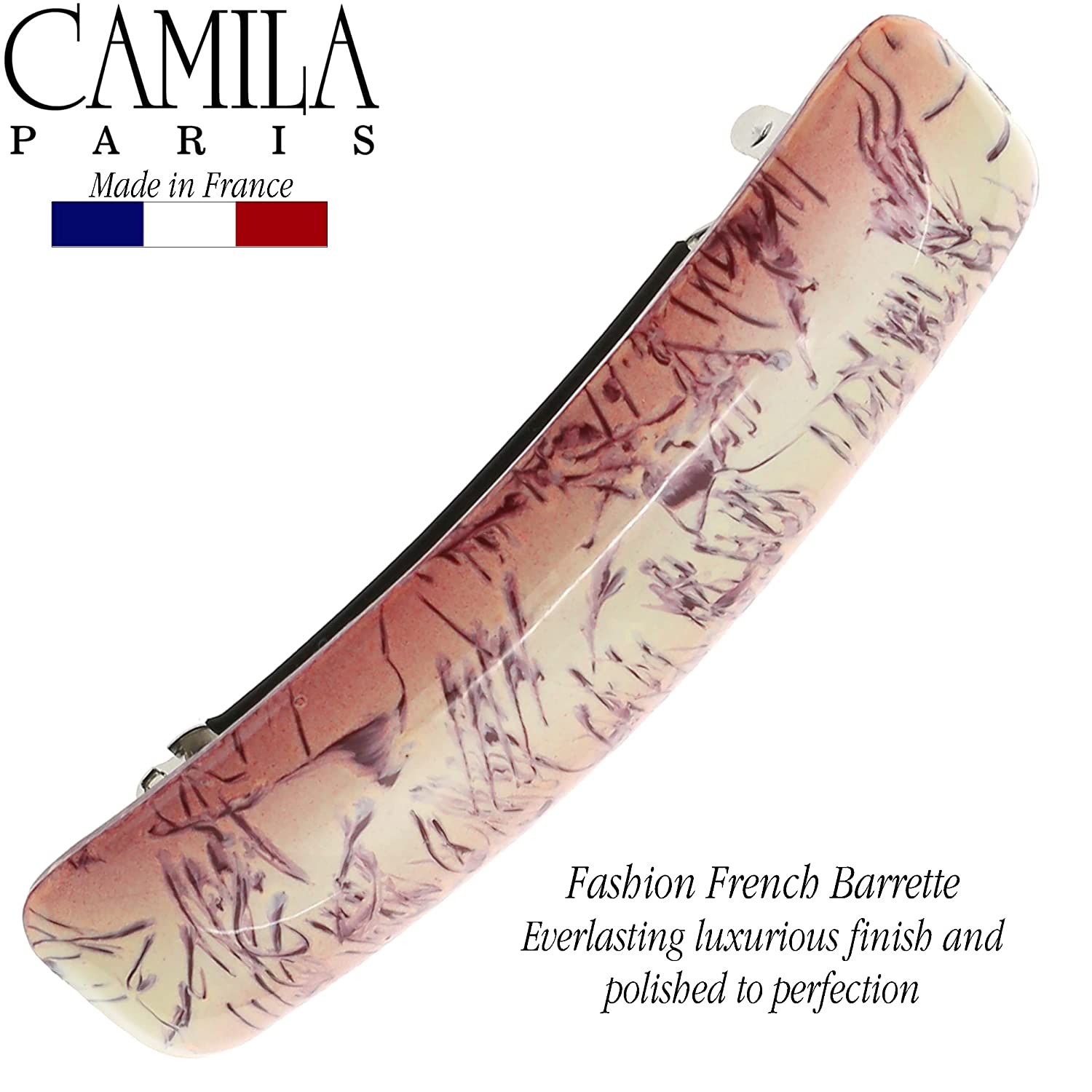 Camila Paris Hair Barrettes Contoured No-Slip