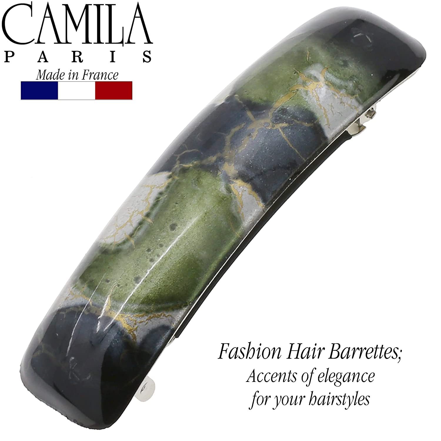 Camila Paris Hair Barrettes Contoured No-Slip