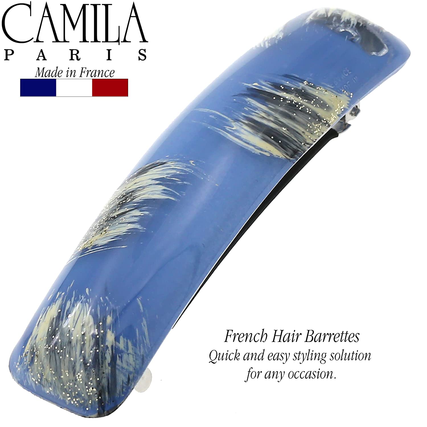 Camila Paris Hair Barrettes Contoured No-Slip