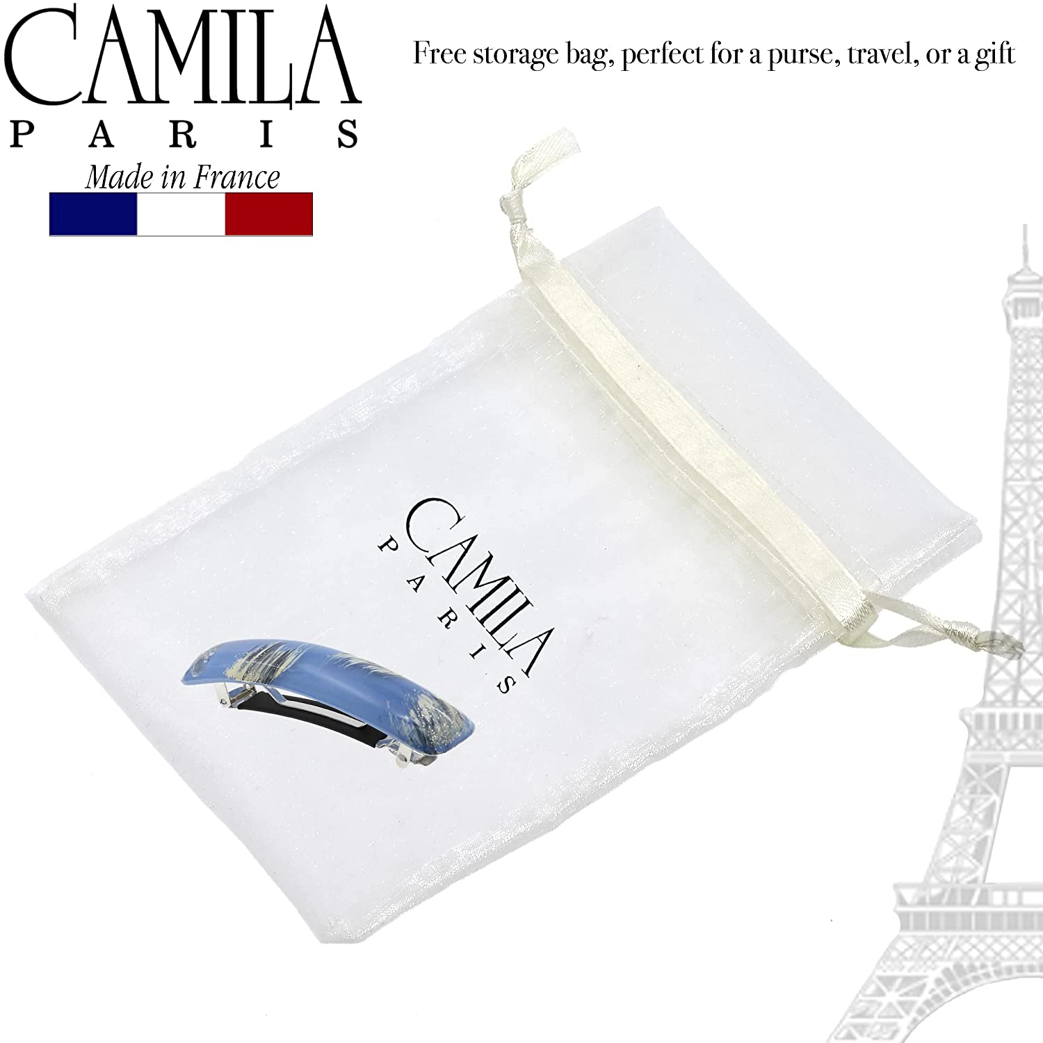 Camila Paris Hair Barrettes Contoured No-Slip