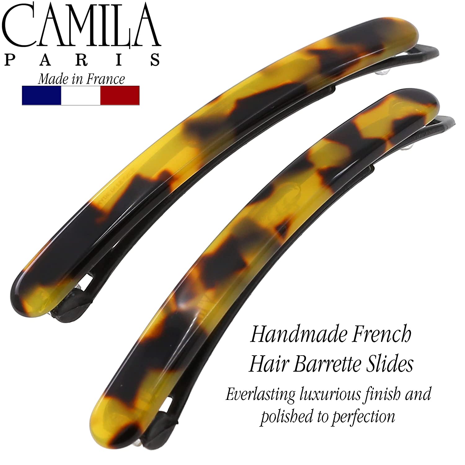 Camila Paris Hair Barrettes Classic Metal-Free Pair