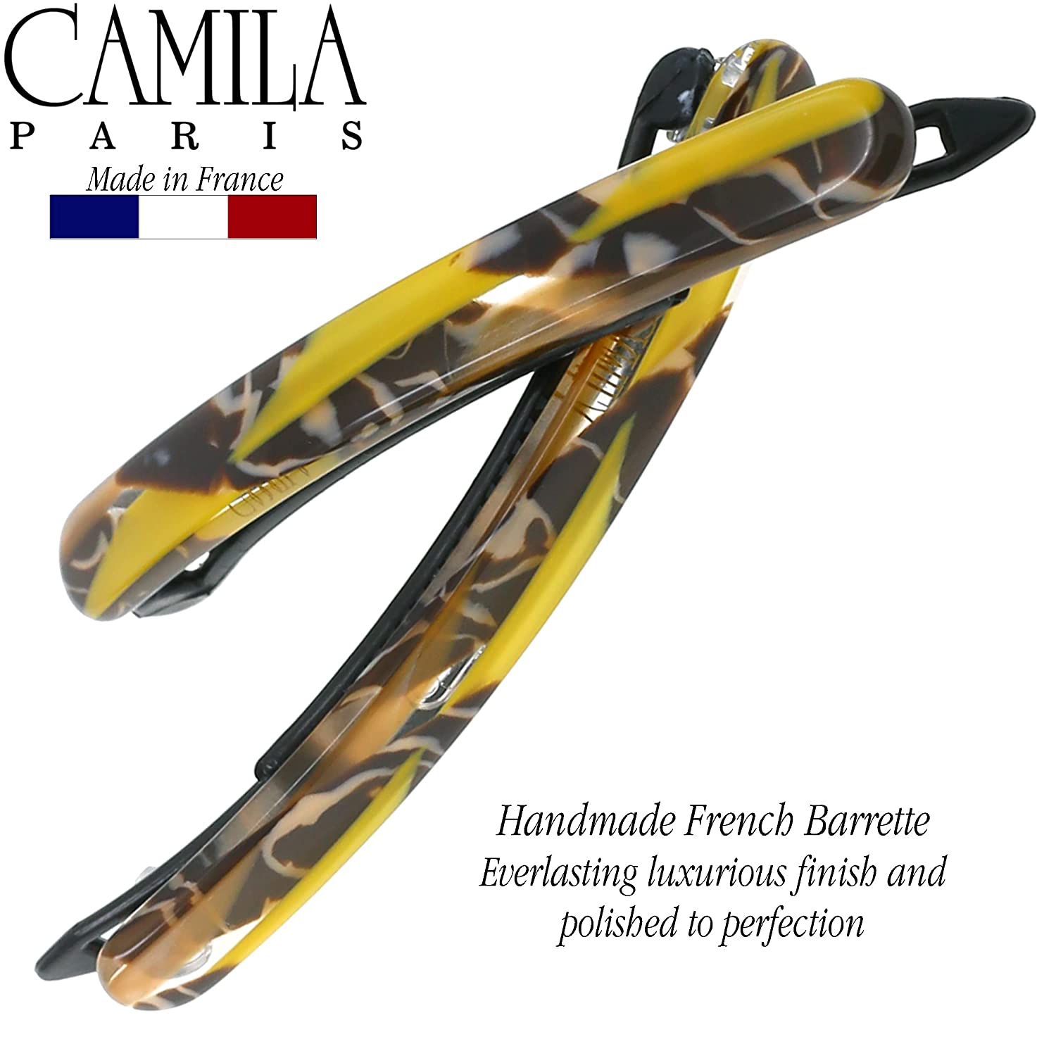 Camila Paris Hair Barrettes Classic Metal-Free Pair