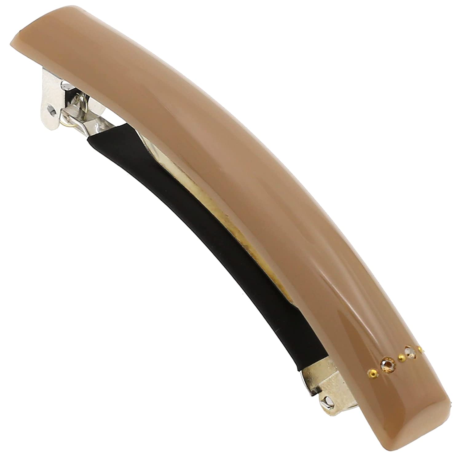 Camila Paris Hair Barrettes Rectangle No-Slip with Swarovski Crystals