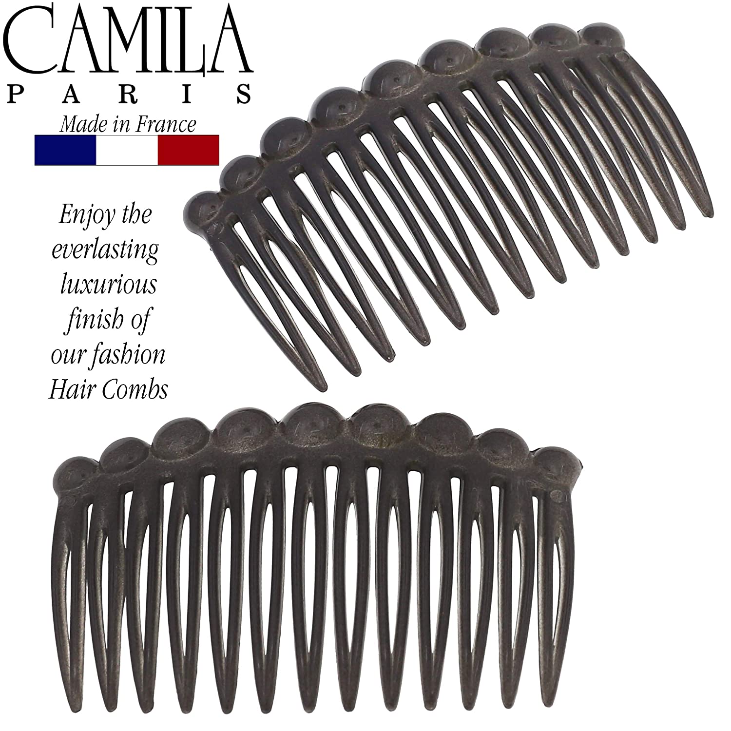 Camila Paris Hair Side Combs Small Bubble Pair