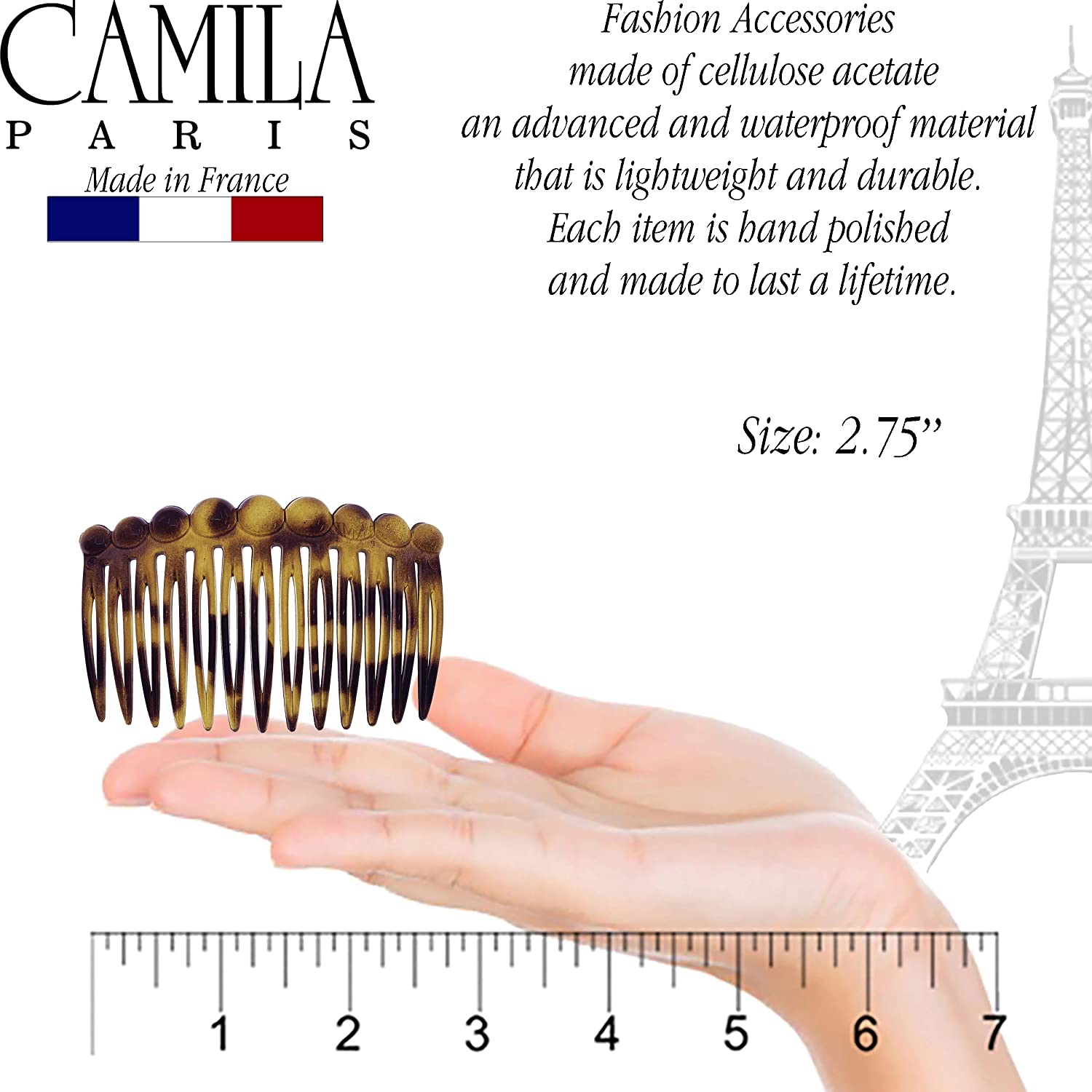 Camila Paris Hair Side Combs Small Bubble Pair