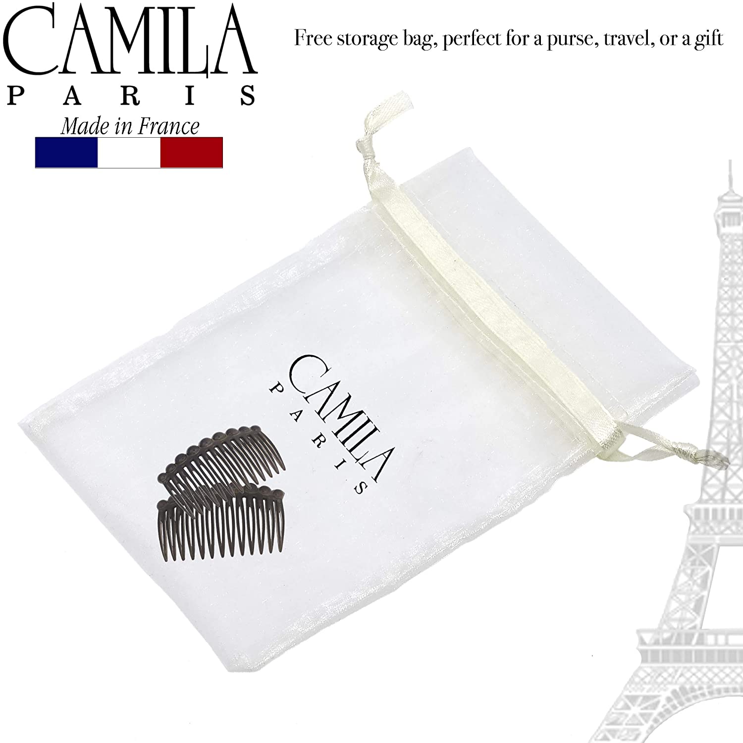 Camila Paris Hair Side Combs Small Bubble Pair