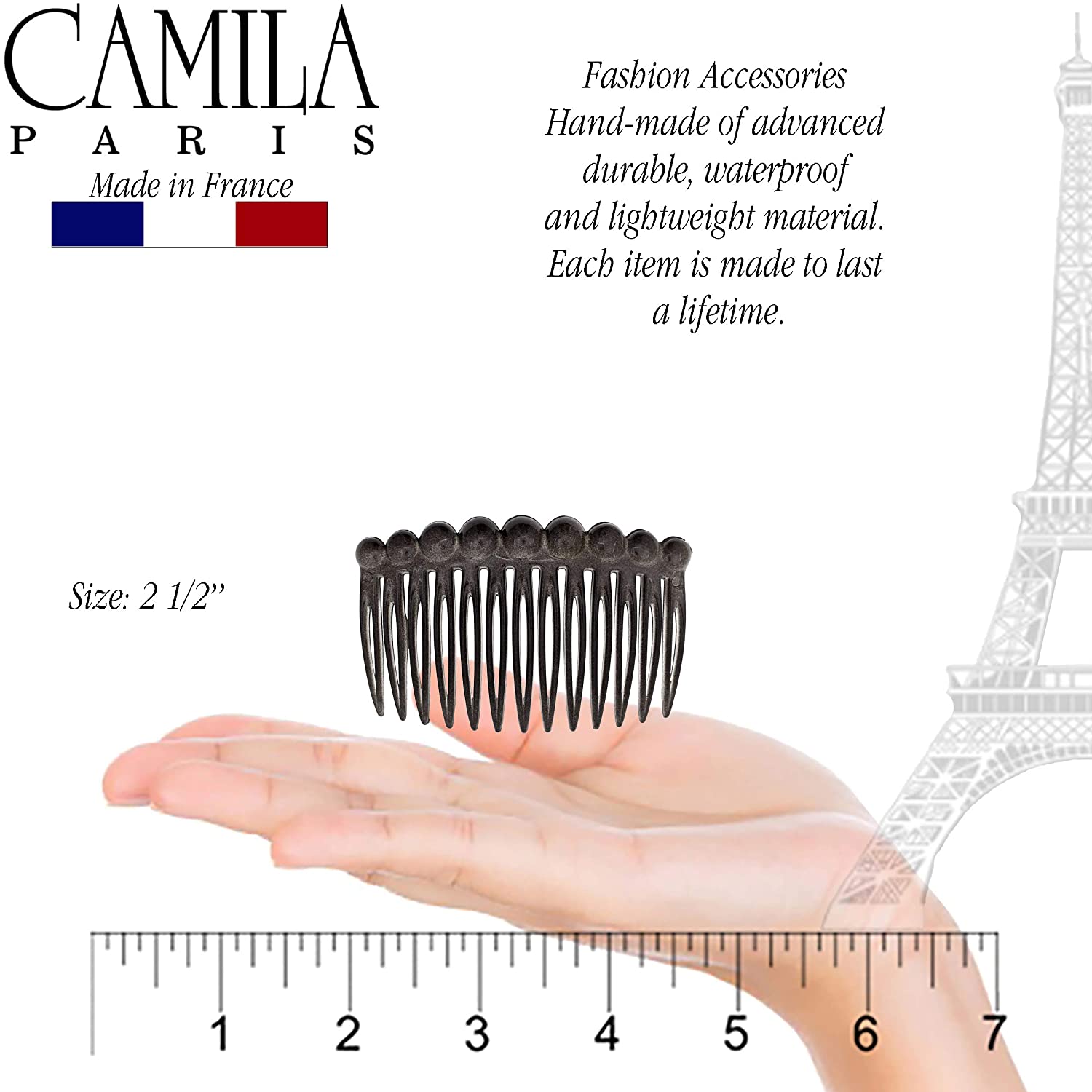 Camila Paris Hair Side Combs Small Bubble Pair