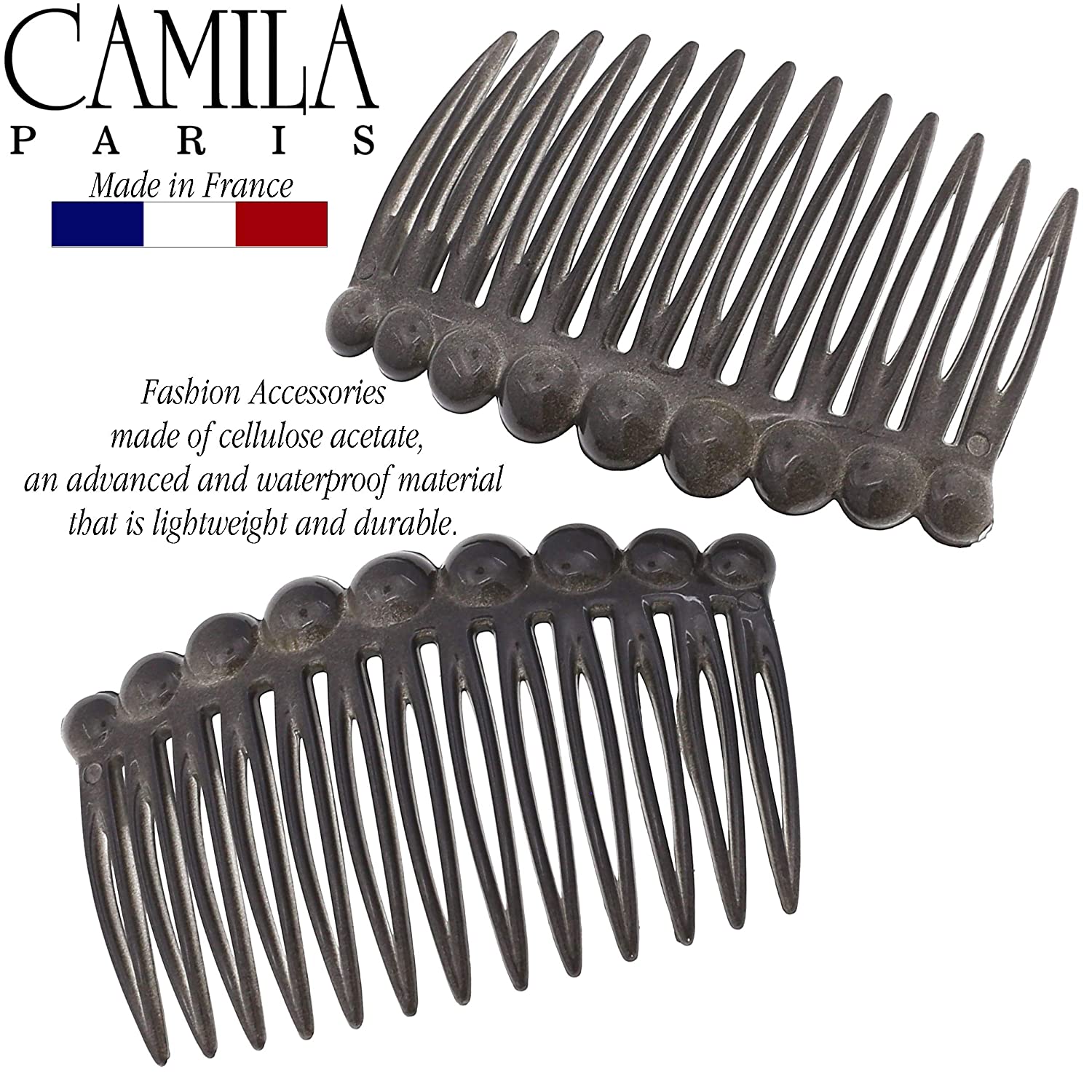 Camila Paris Hair Side Combs Small Bubble Pair