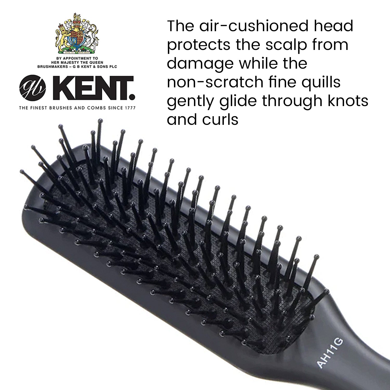 Kent Airhedz Narrow Fine Pin Hair Brush