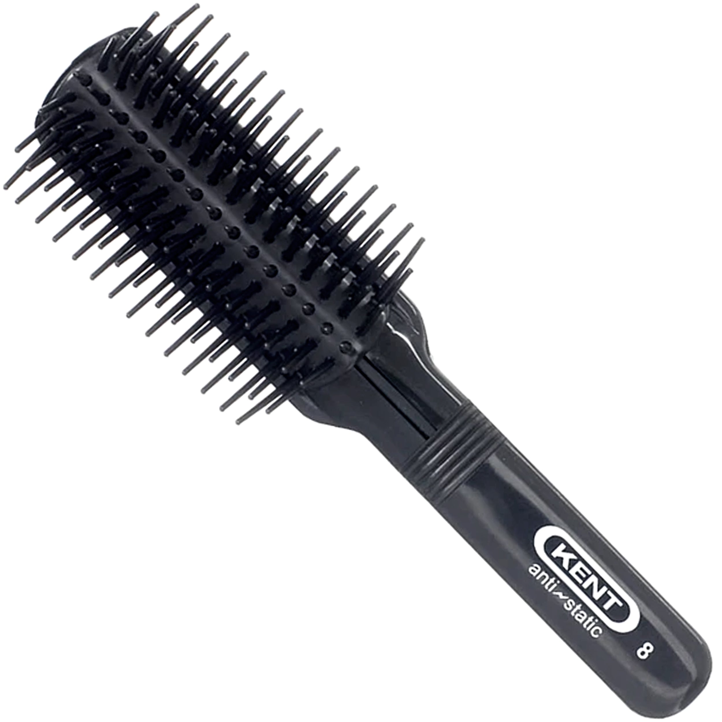 Kent Nylon Quill Rubber Cushion Anti-Static Hair Brush
