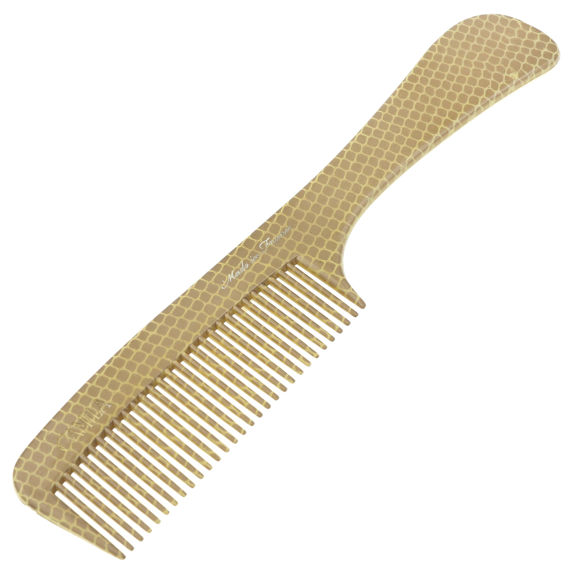 Nude Snakeskin Large Wide Tooth Comb Detangler
