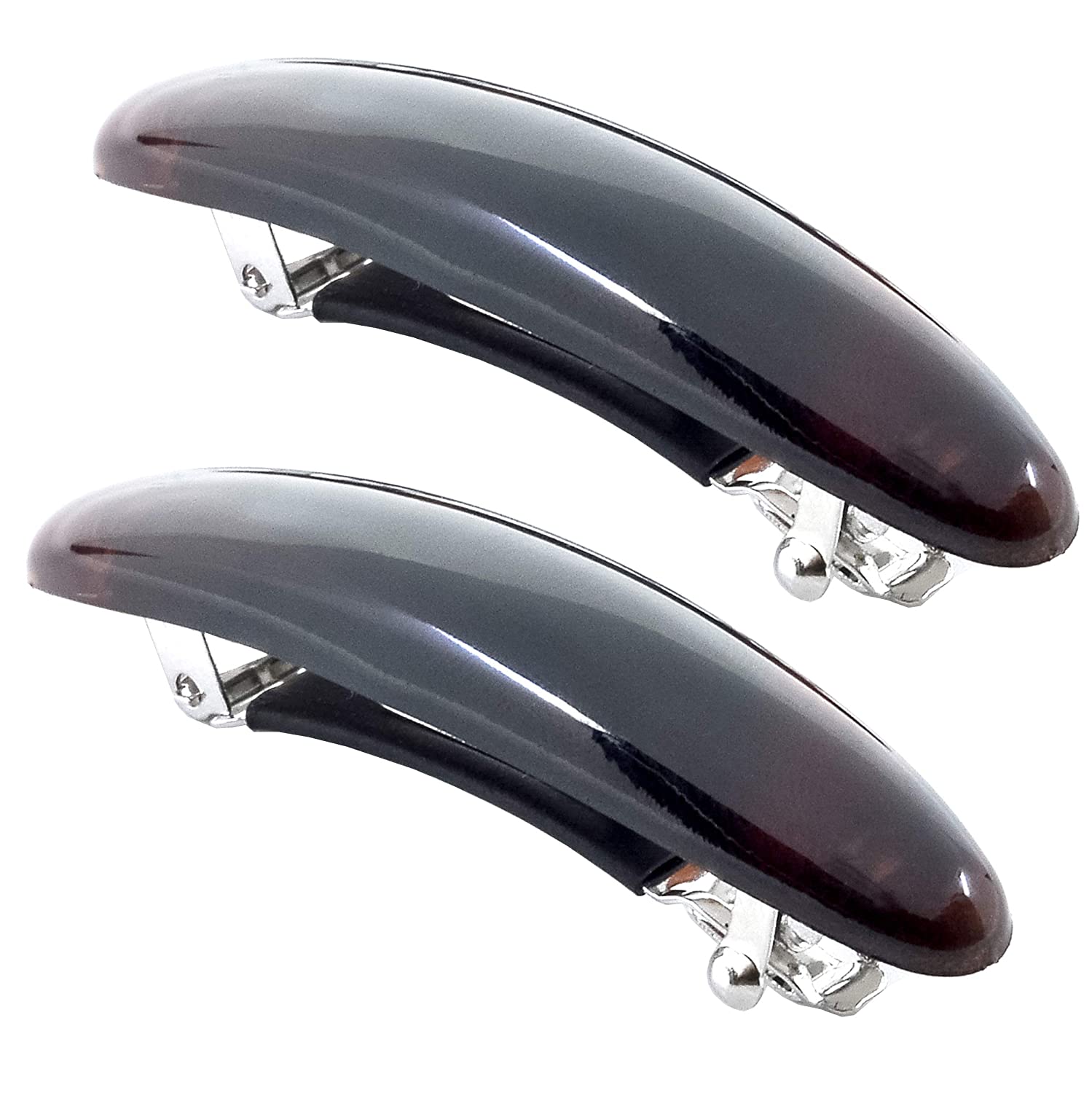 Camila Paris Hair Barrettes Oval No-Slip Pair