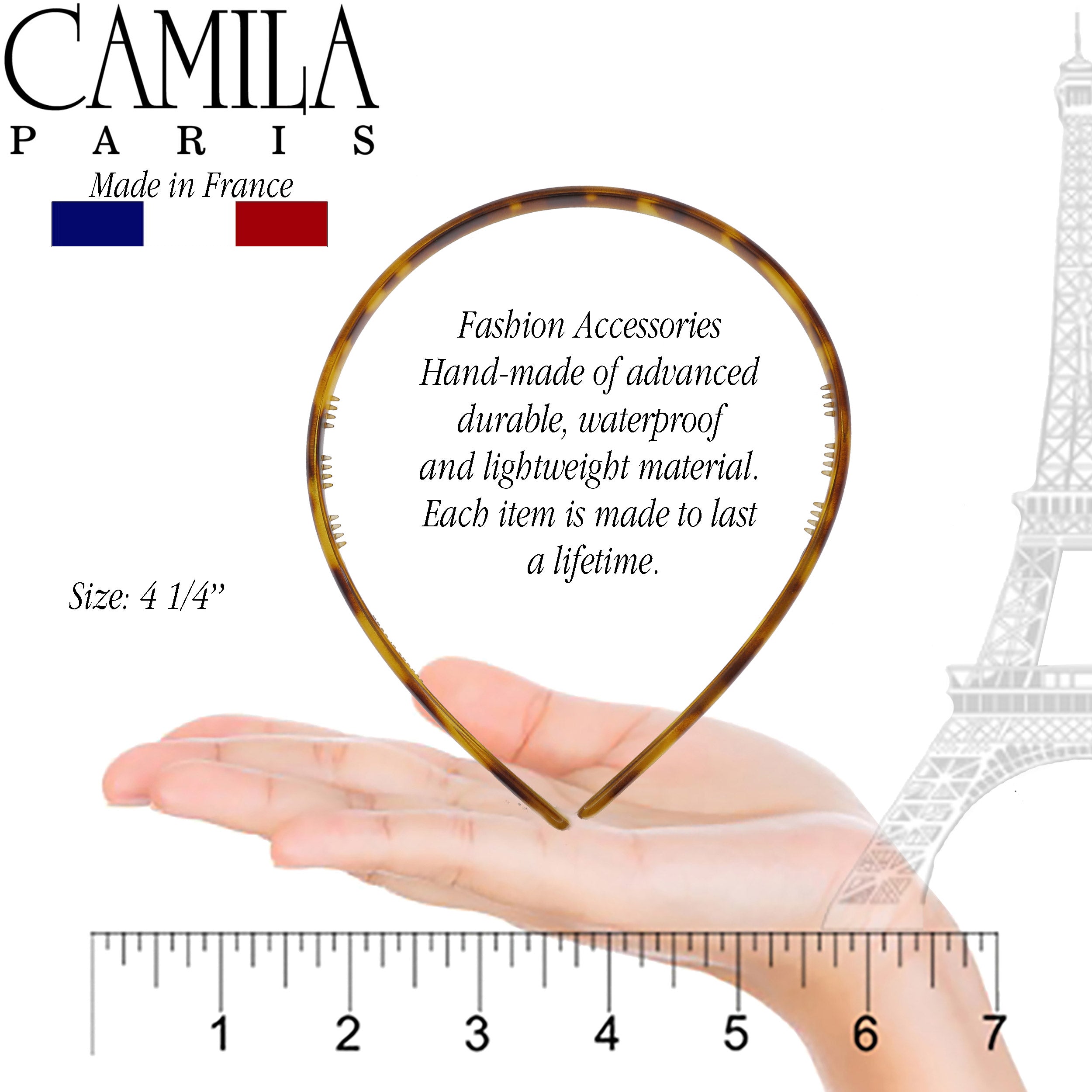 Camila Paris Headbands Classic Comfort Flexible Thin - 0.25" Wide
