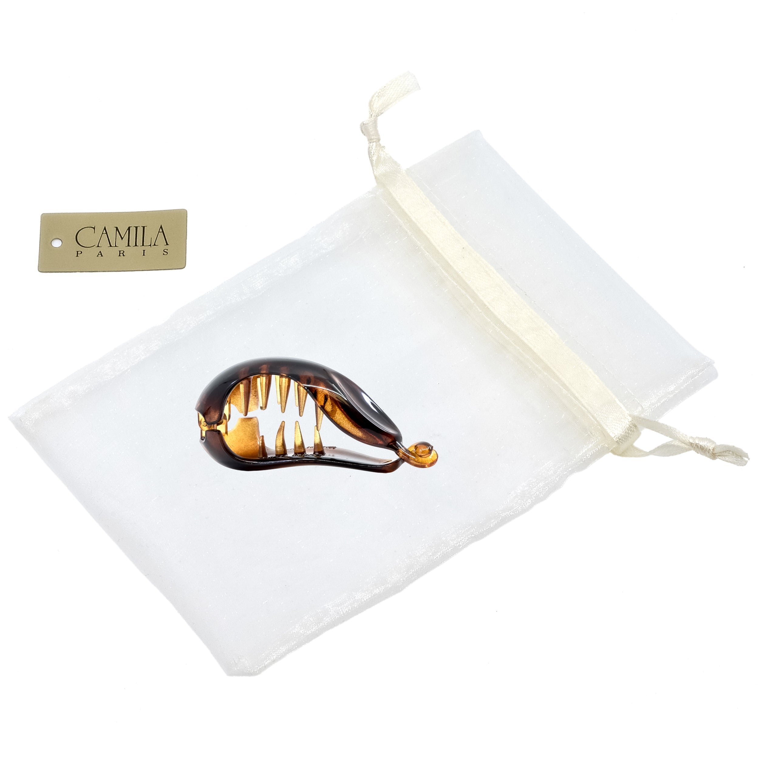 Camila Paris CP2301 Tortoise Women French Hair Ponytail Holder Clip