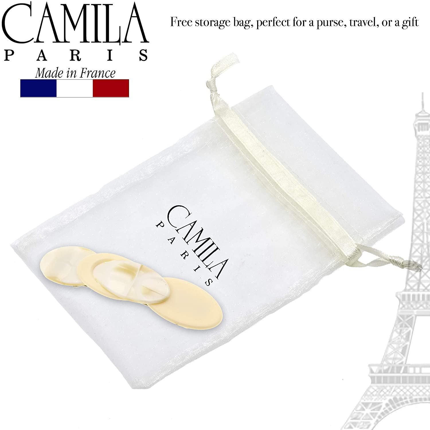 Camila Paris Hair Barrettes Handmade Swirls