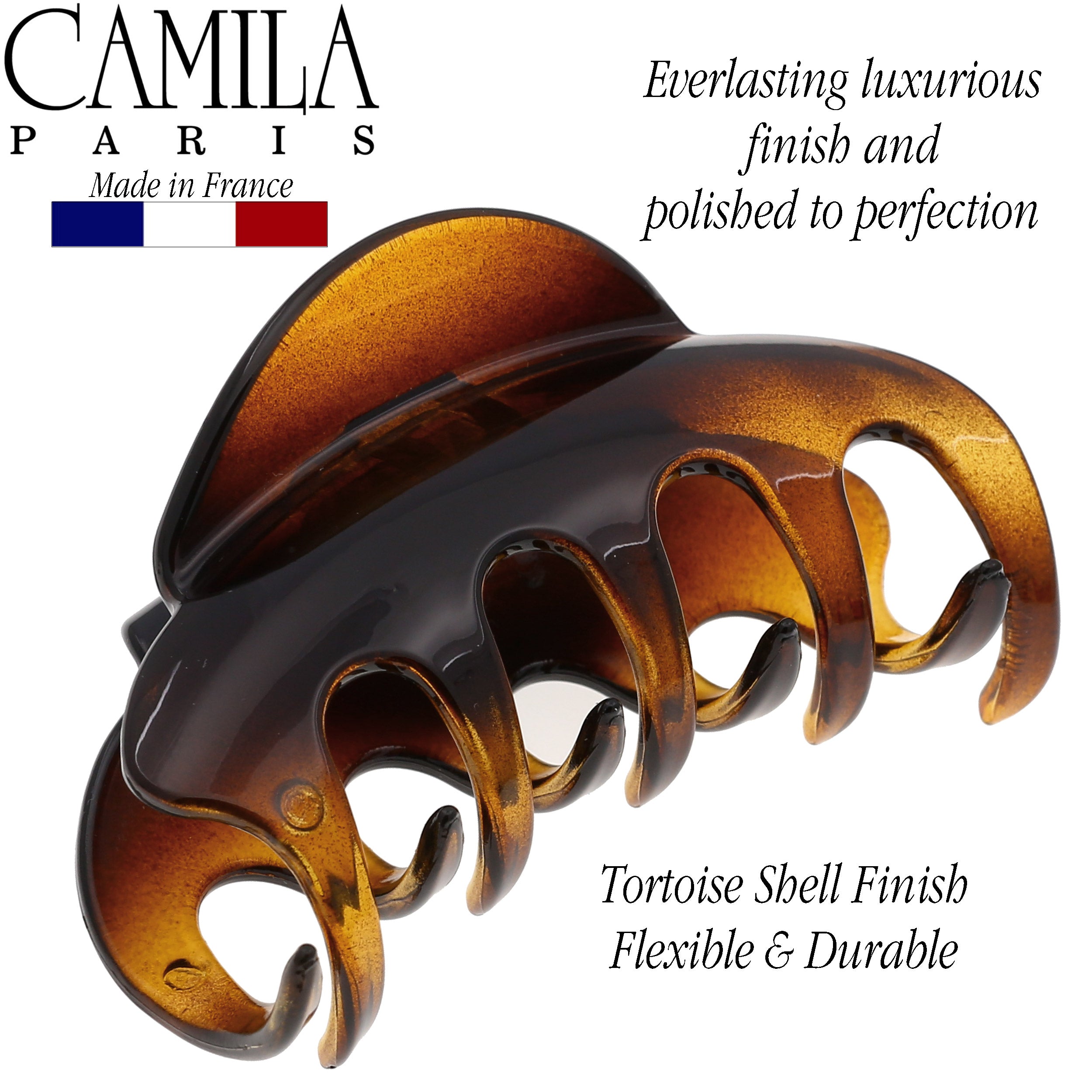 Camila Paris CP2369 Volume Tortoise Women's French Hair Clip Claw