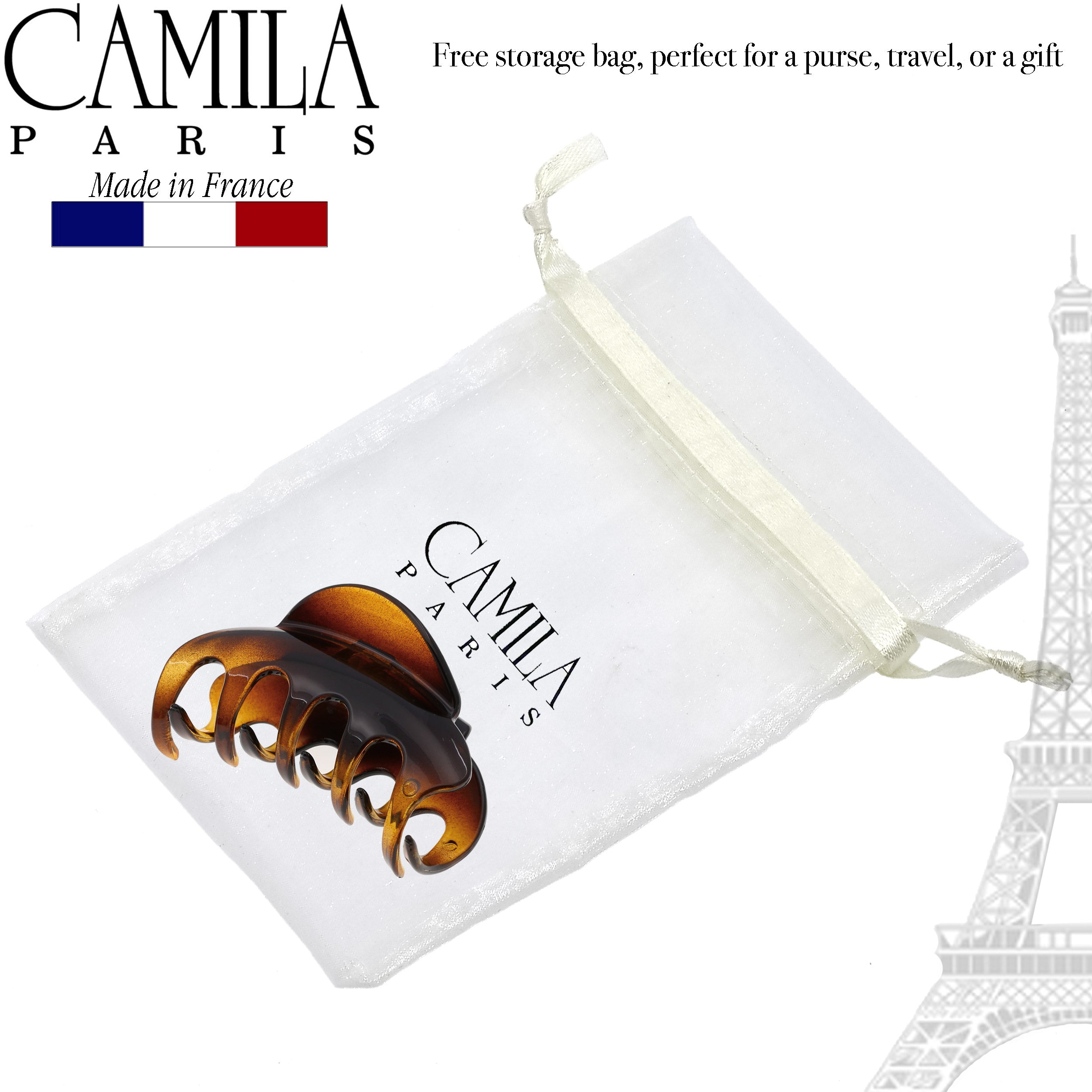 Camila Paris CP2369 Volume Tortoise Women's French Hair Clip Claw