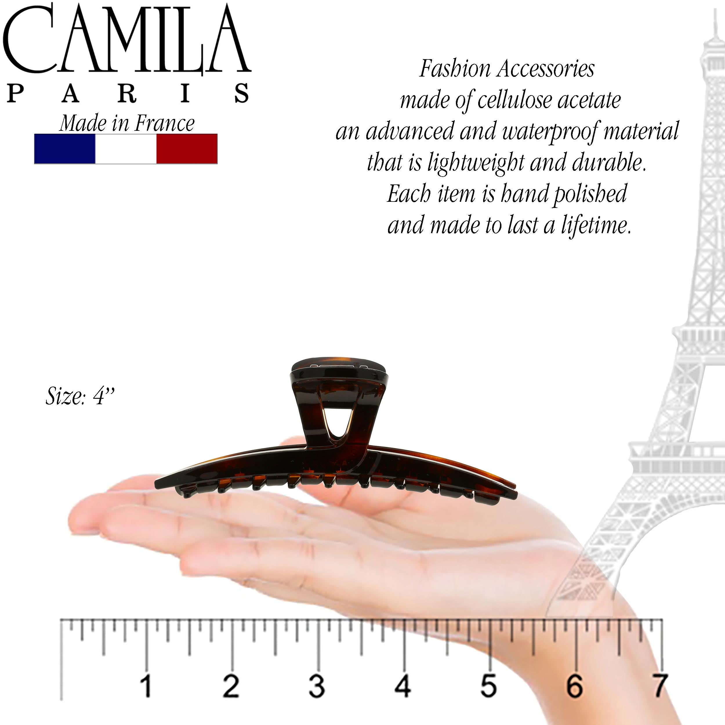 Camila Paris CP2371 Tortoise Shell Women's French Hair Clip Claw