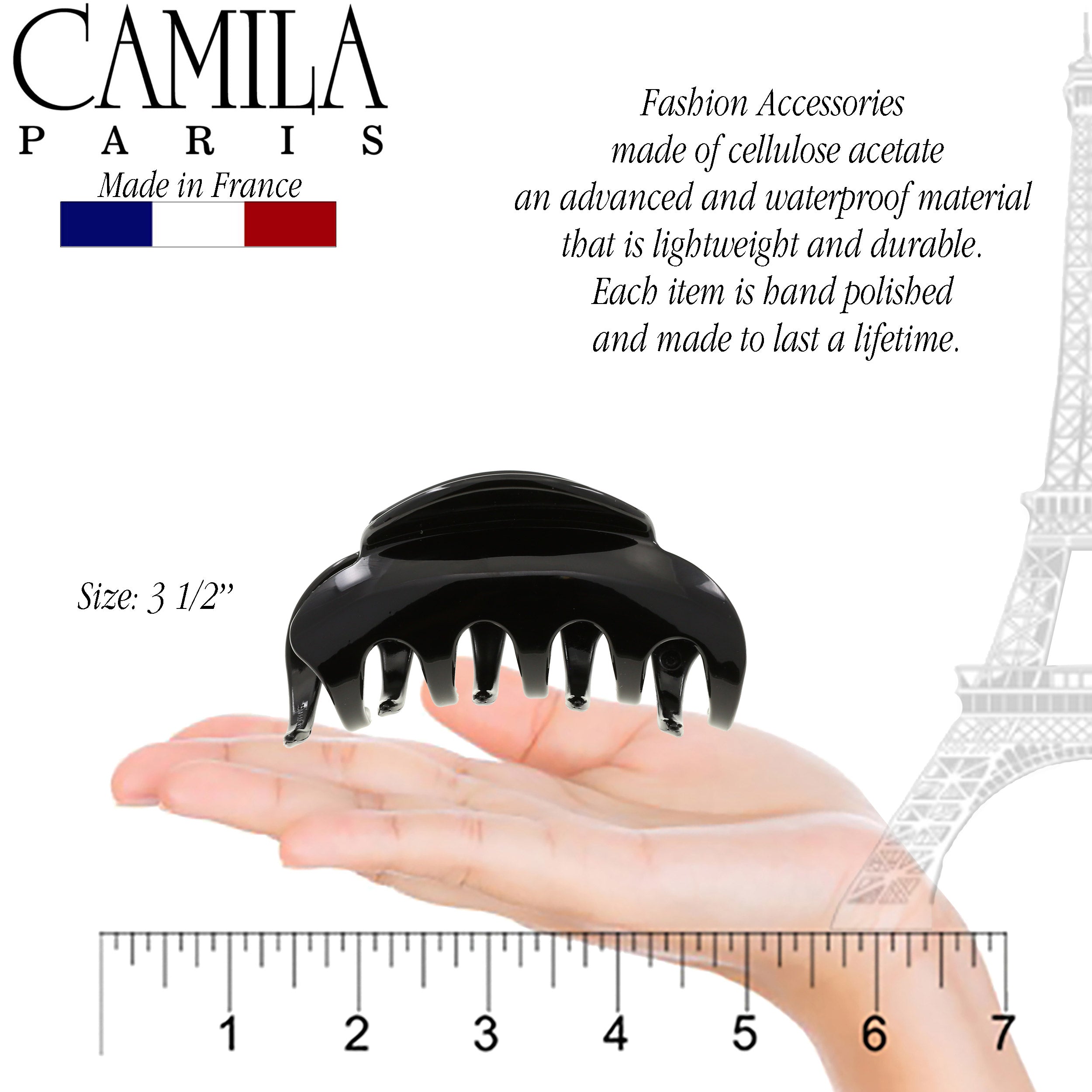 Camila Paris CP2369 Volume Tortoise Women's French Hair Clip Claw