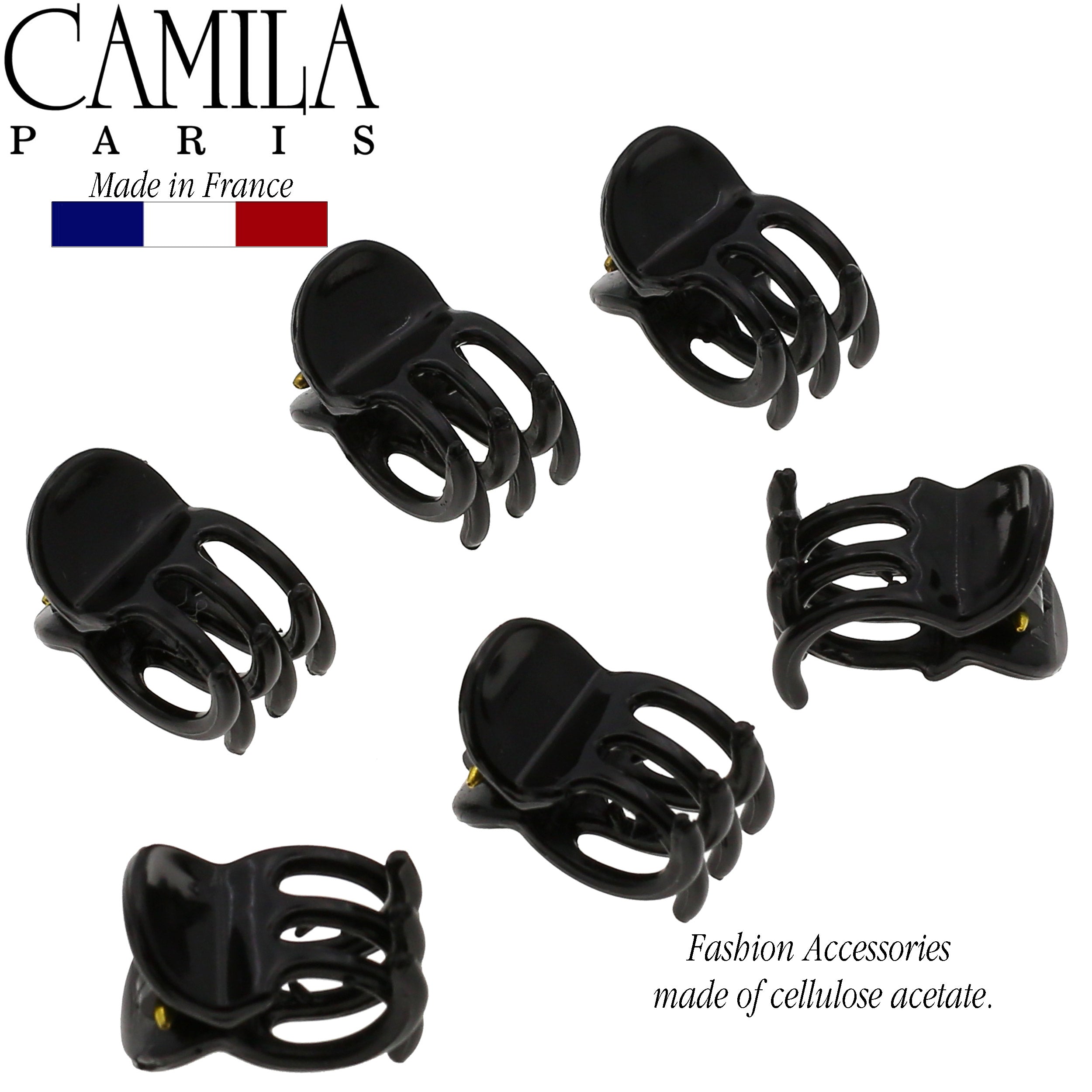 Camila Paris CP2374-6 Set of 6 Small Tortoise Women's French Hair Clip Claw