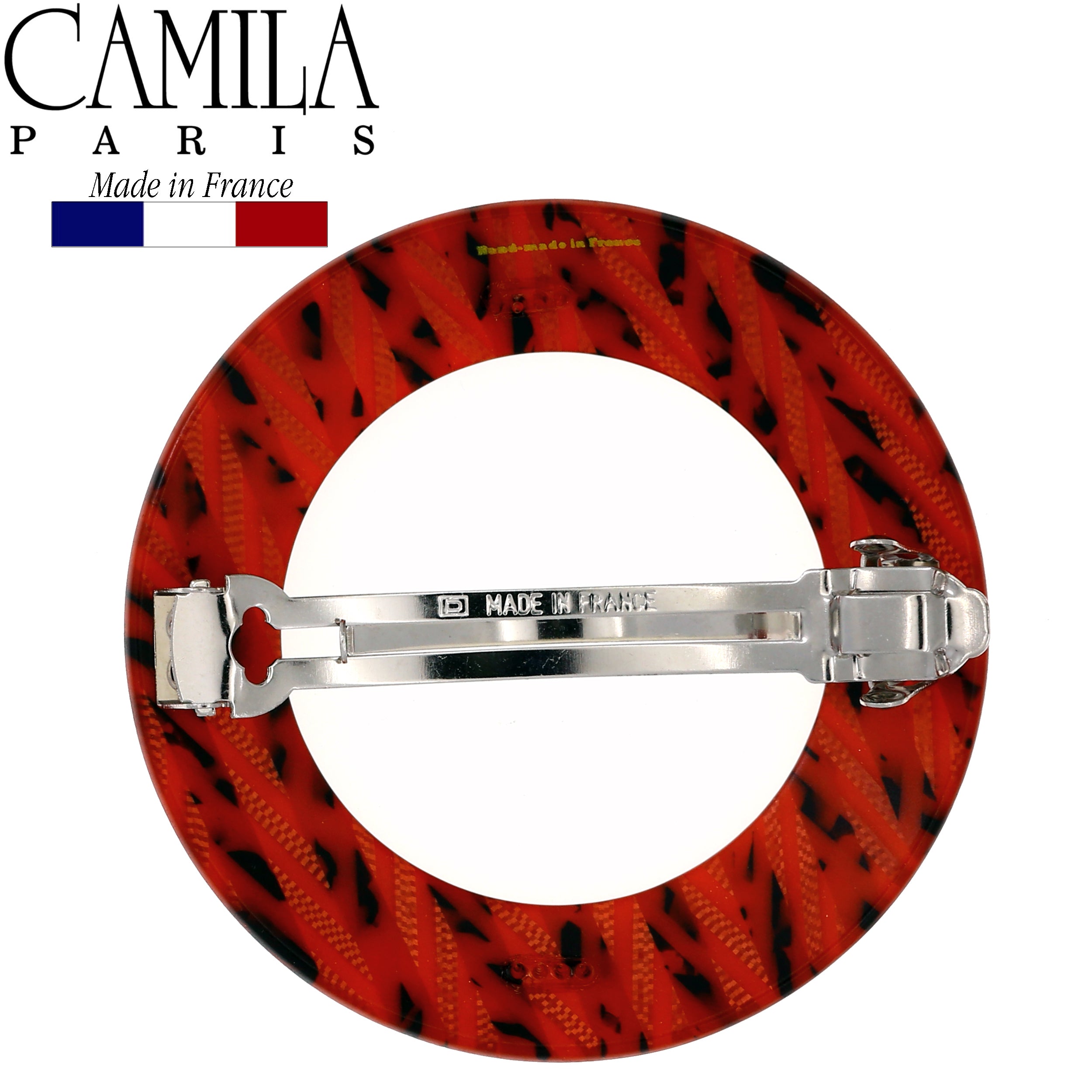 Camila Paris Handmade Automatic Round Halo Hair Barrette