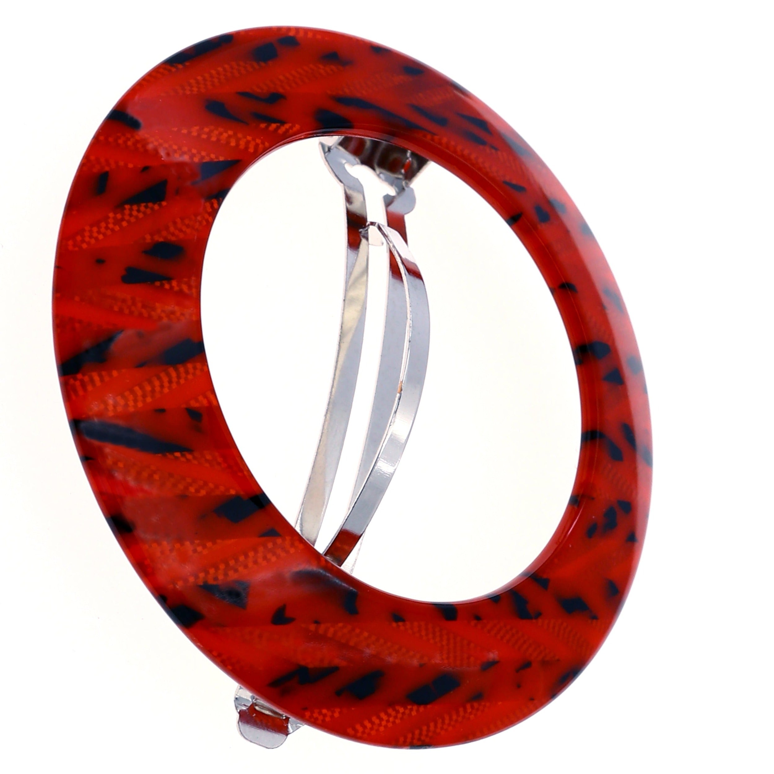 Camila Paris Handmade Automatic Round Halo Hair Barrette