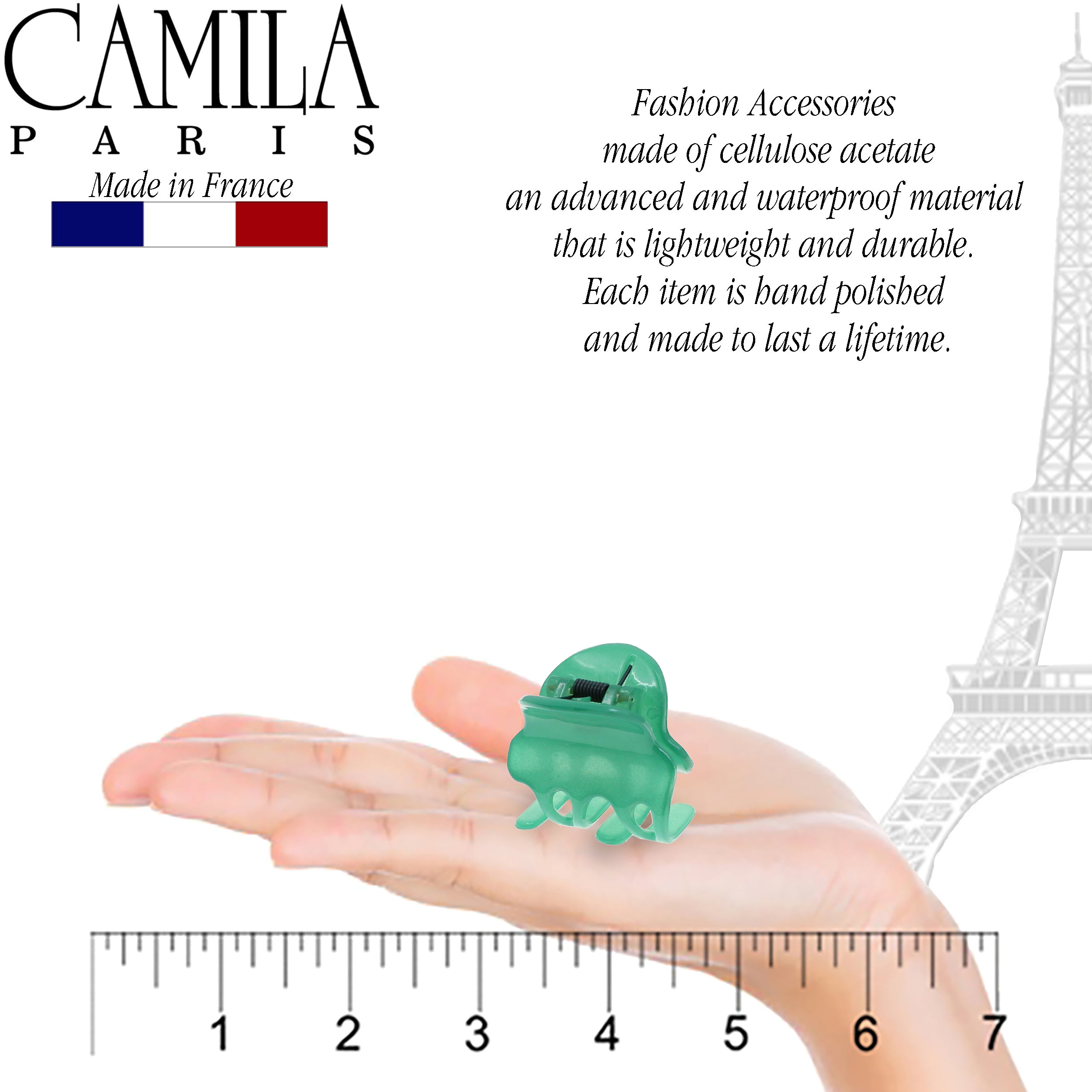 Camila Paris Cutout Teeth Hair Clip Pair
