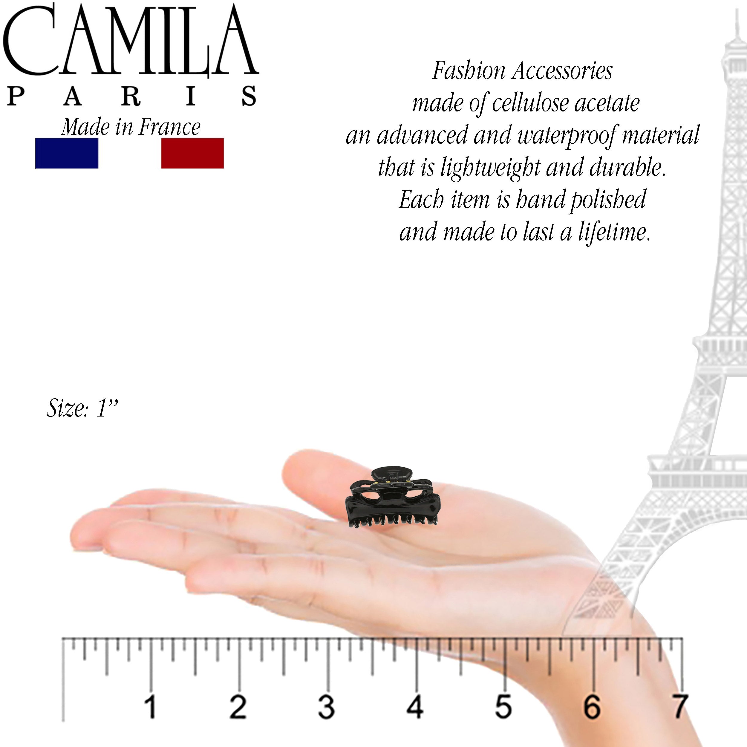 Camila Paris CP2608-2 Small Tokyo Women's French Hair Clip Claw