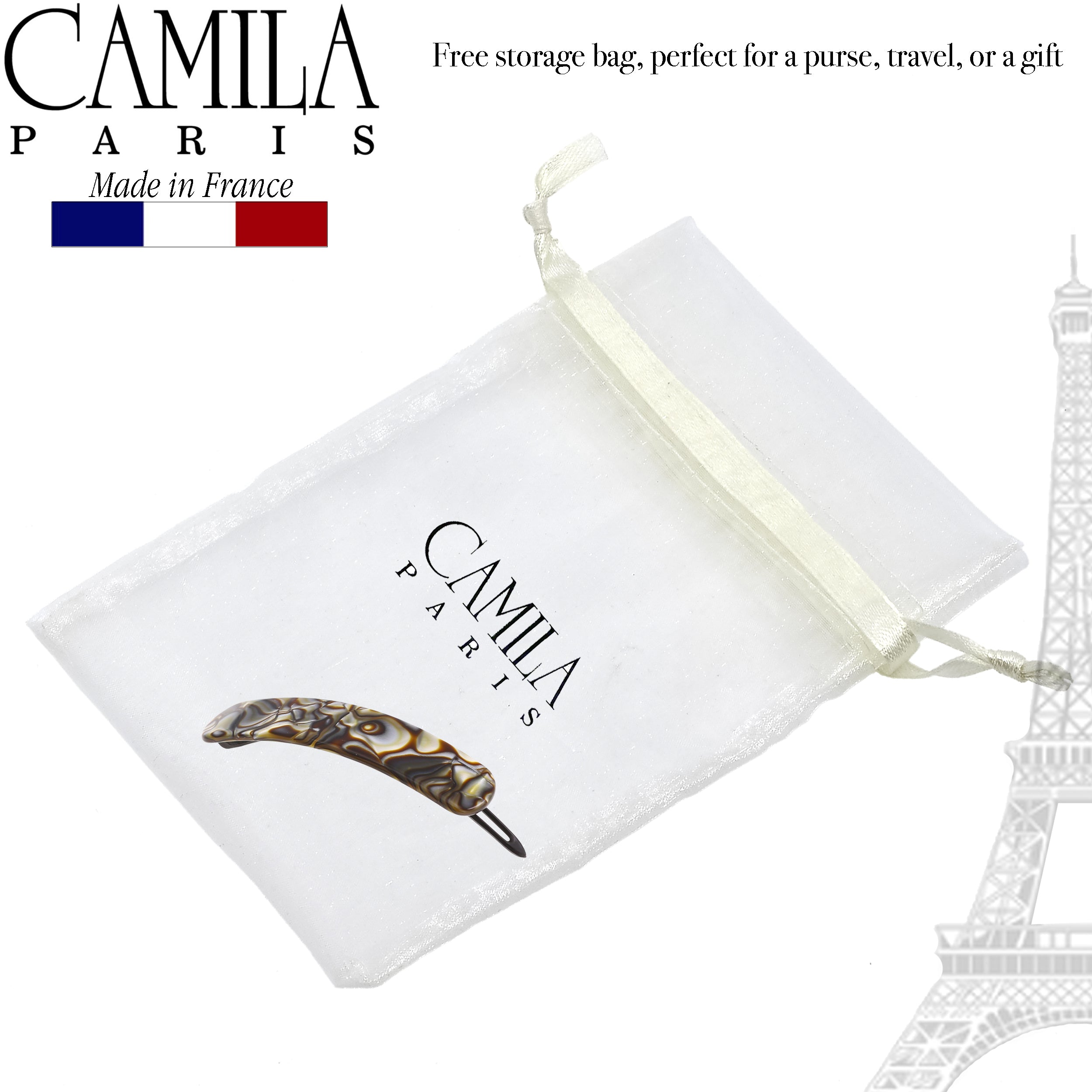Camila Paris Hair Barrettes Handmade Classic Metal-Free