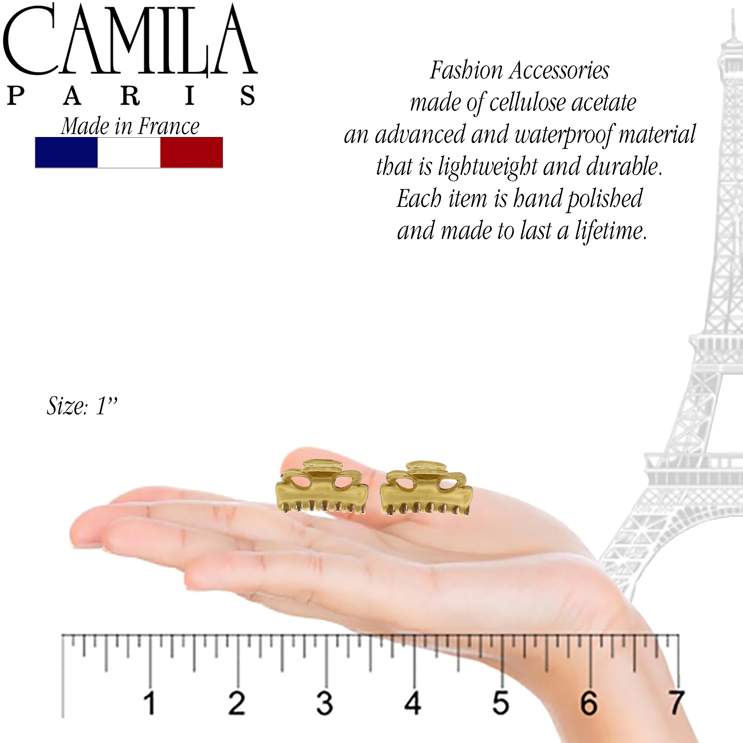 Camila Paris CP2608-2 Small Tokyo Women's French Hair Clip Claw