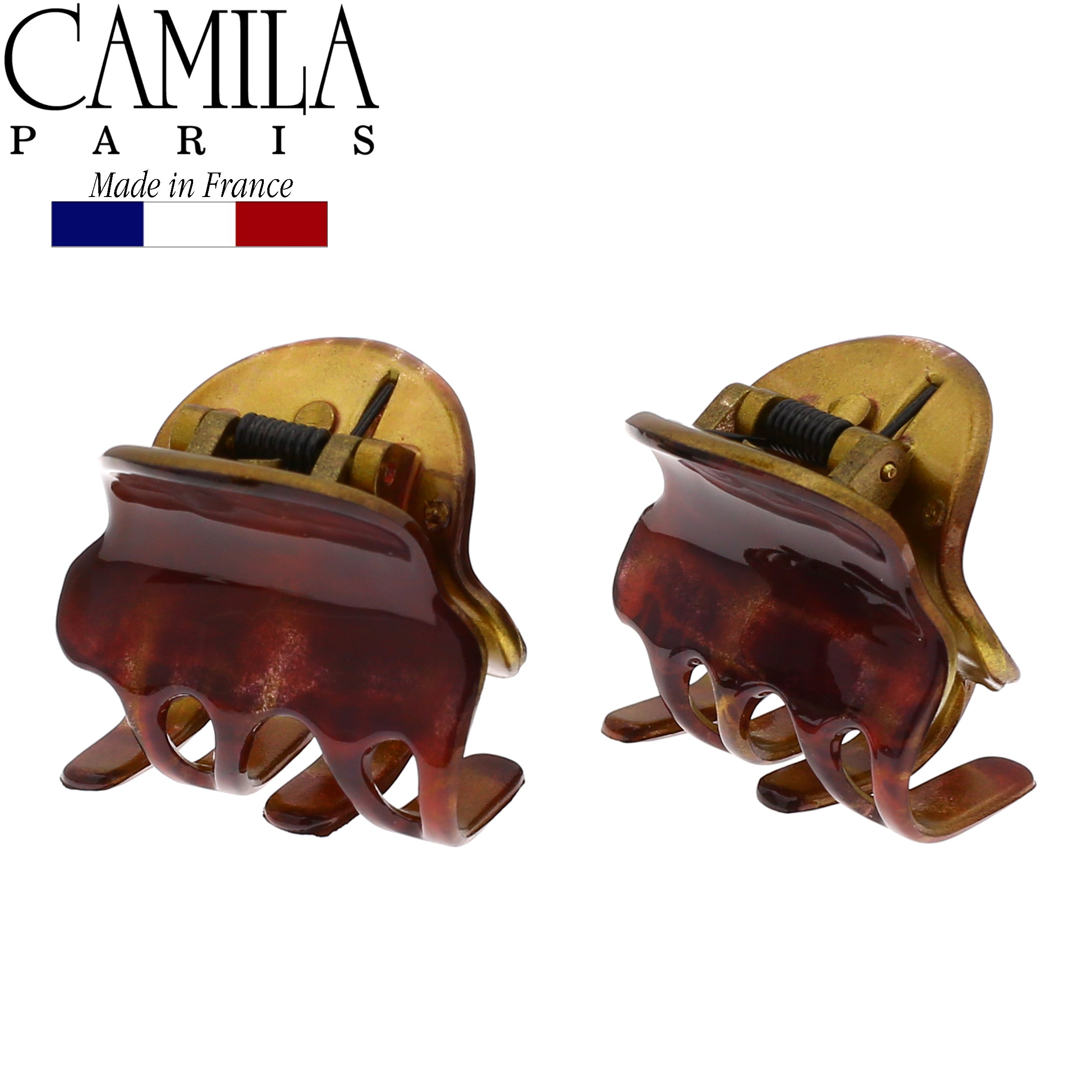 Camila Paris Cutout Teeth Hair Clip Pair
