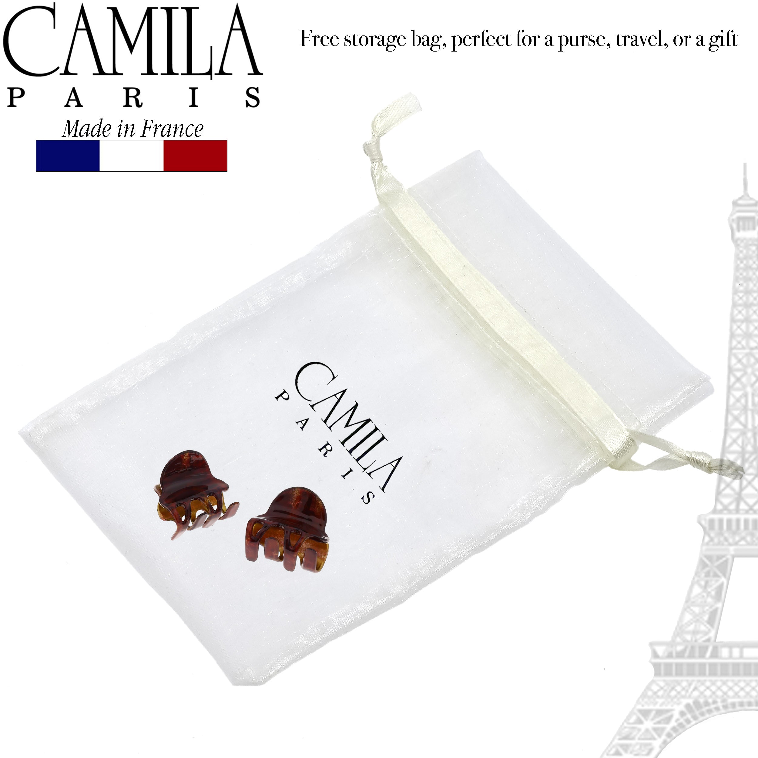 Camila Paris Cutout Teeth Hair Clip Pair