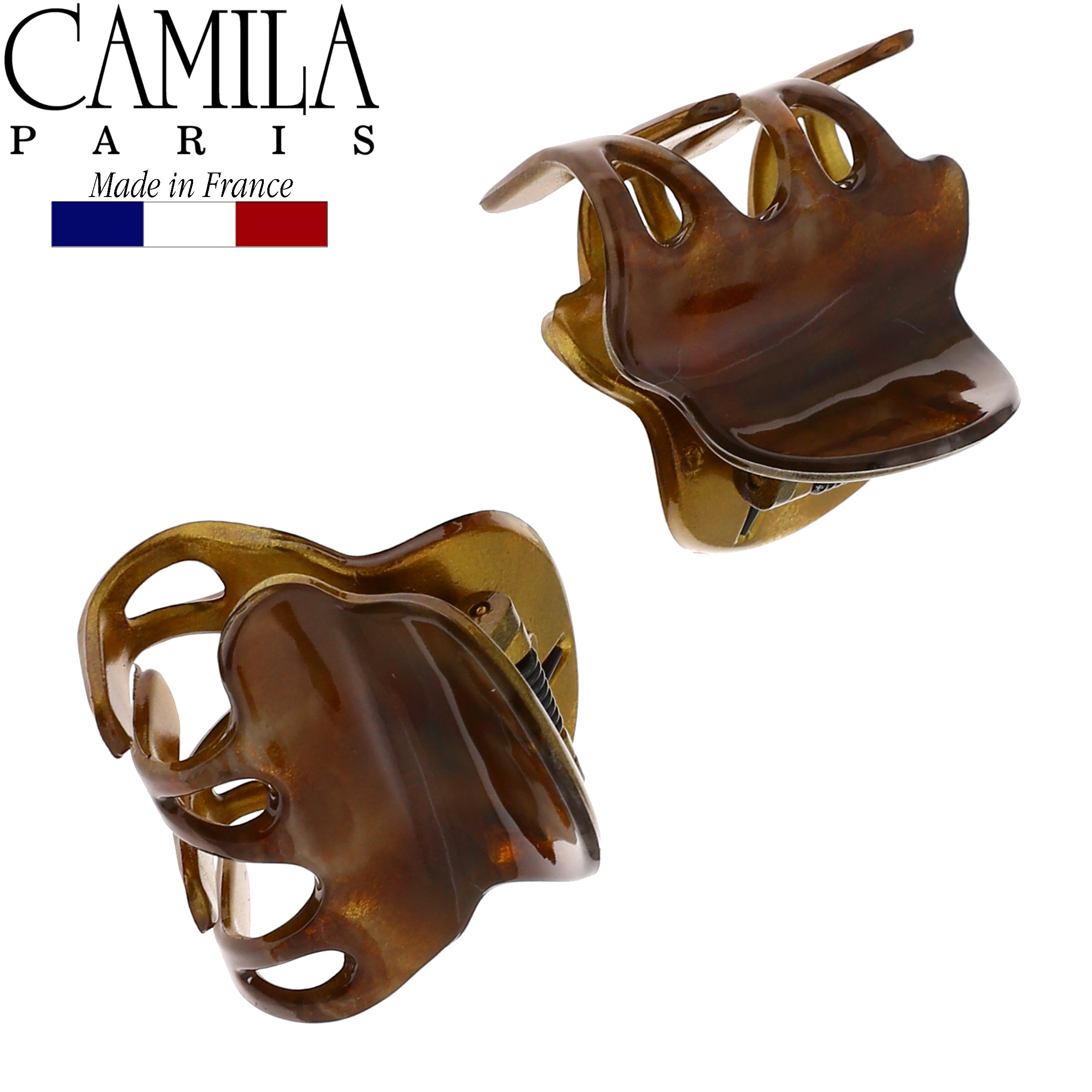 Camila Paris Cutout Teeth Hair Clip Pair