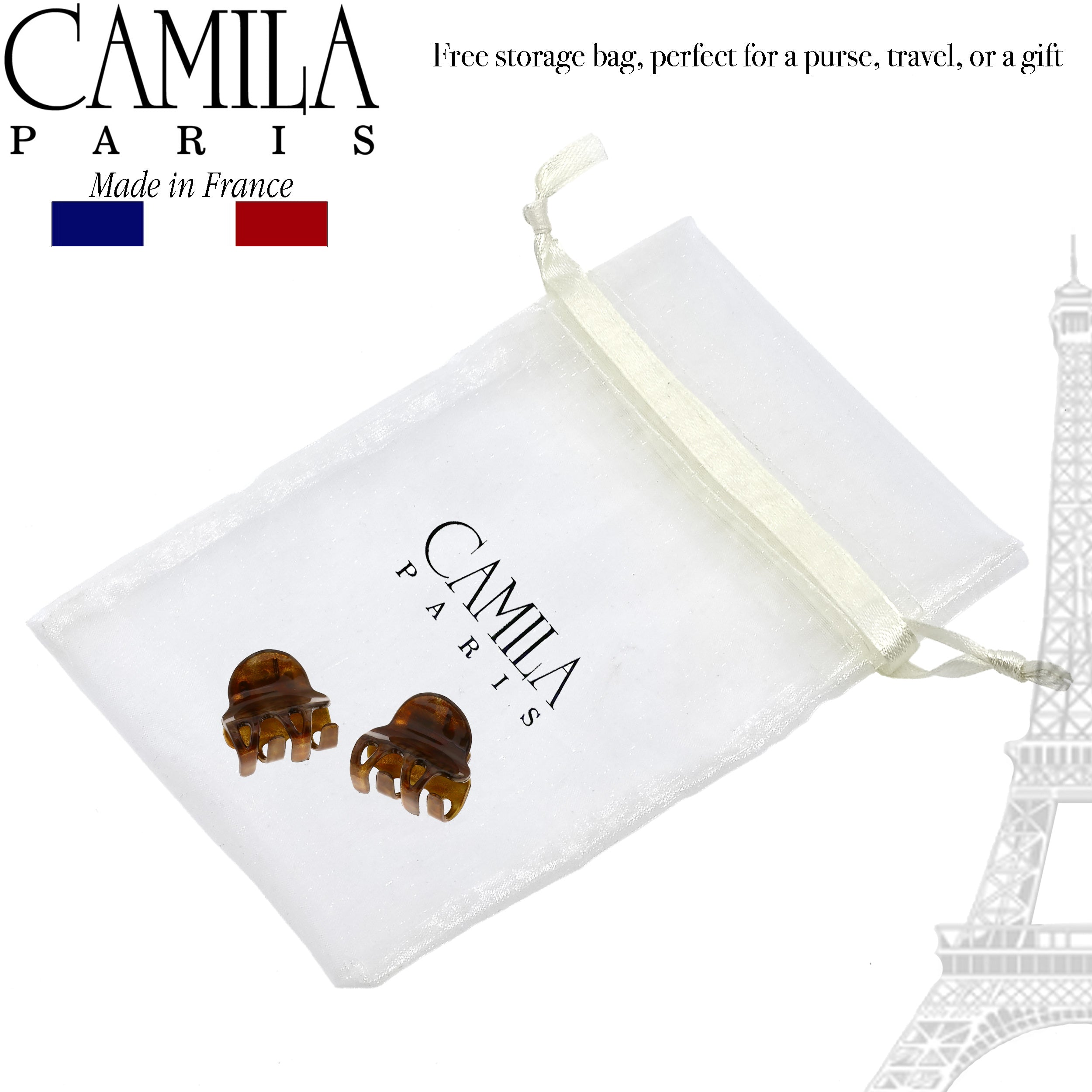 Camila Paris Cutout Teeth Hair Clip Pair