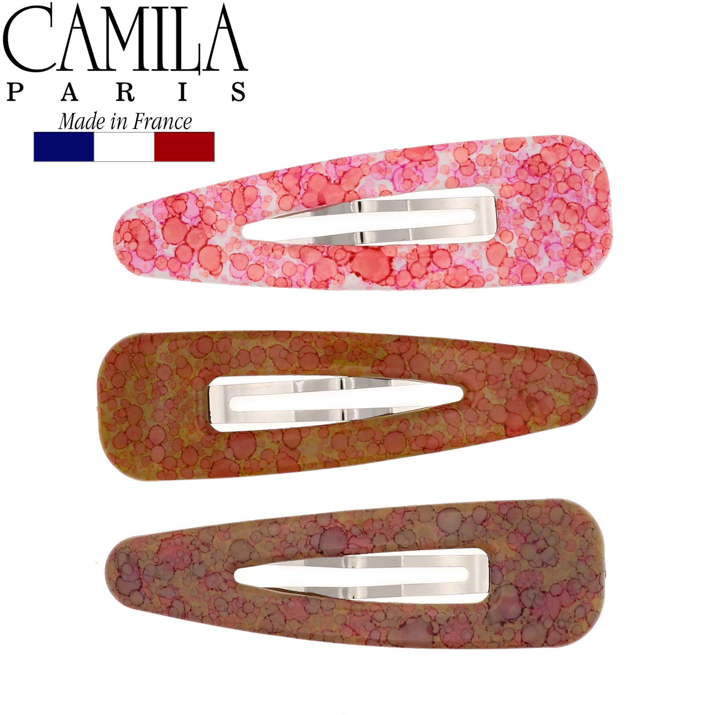Camila Paris Hair Barrettes Large Classic 3 Pack