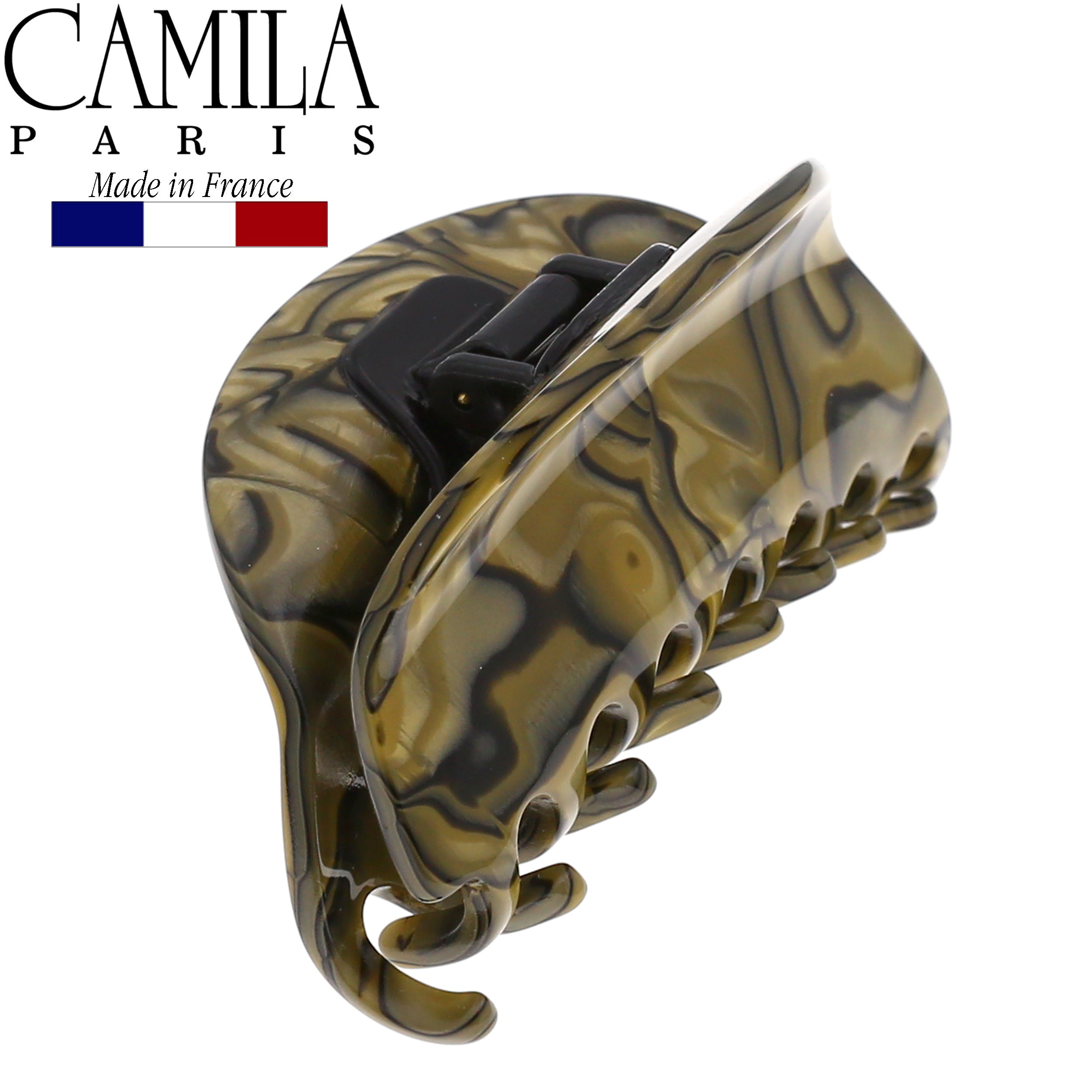 Camila Paris CP2958 Handmade Volume Grey Women's French Hair Clip Claw