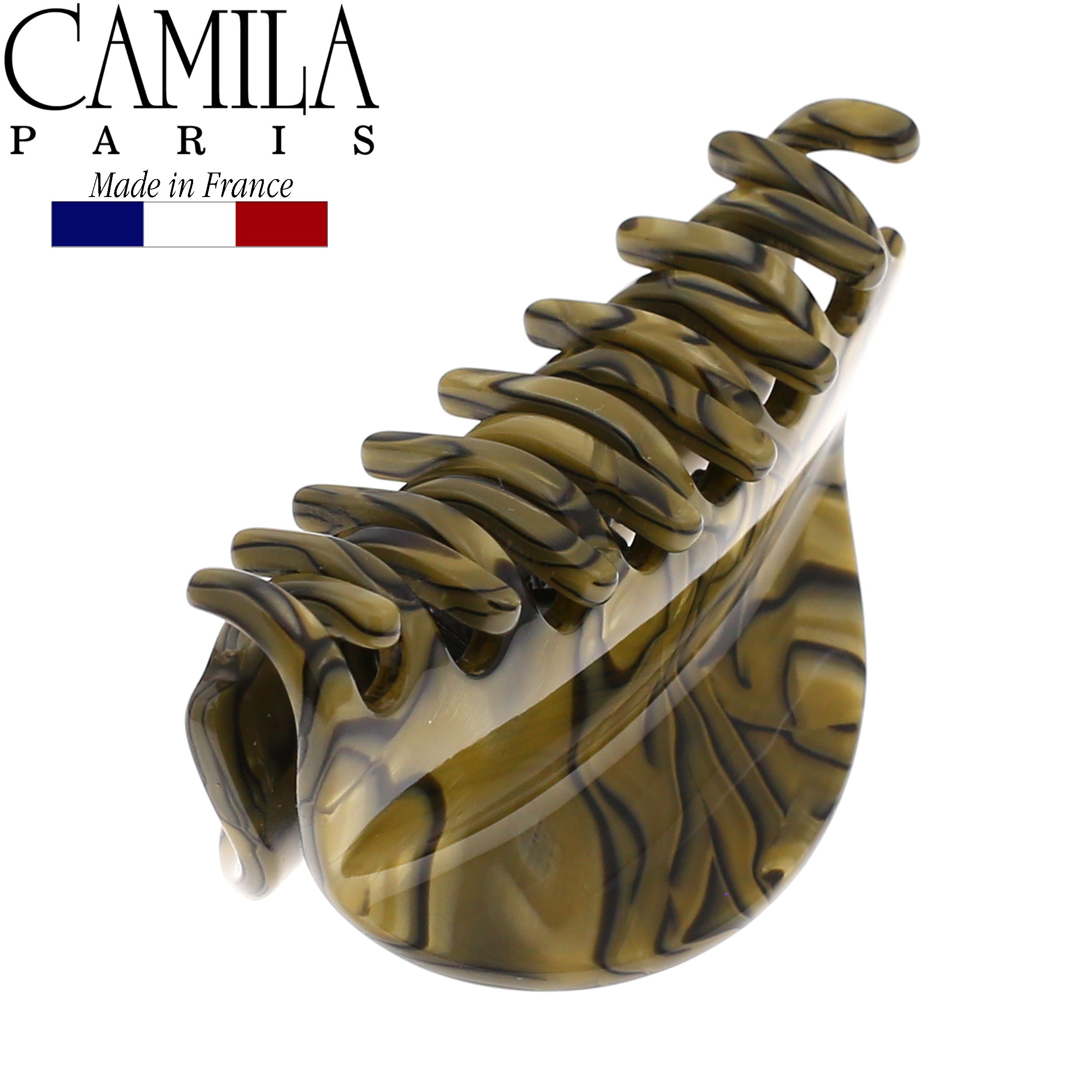 Camila Paris CP2958 Handmade Volume Grey Women's French Hair Clip Claw