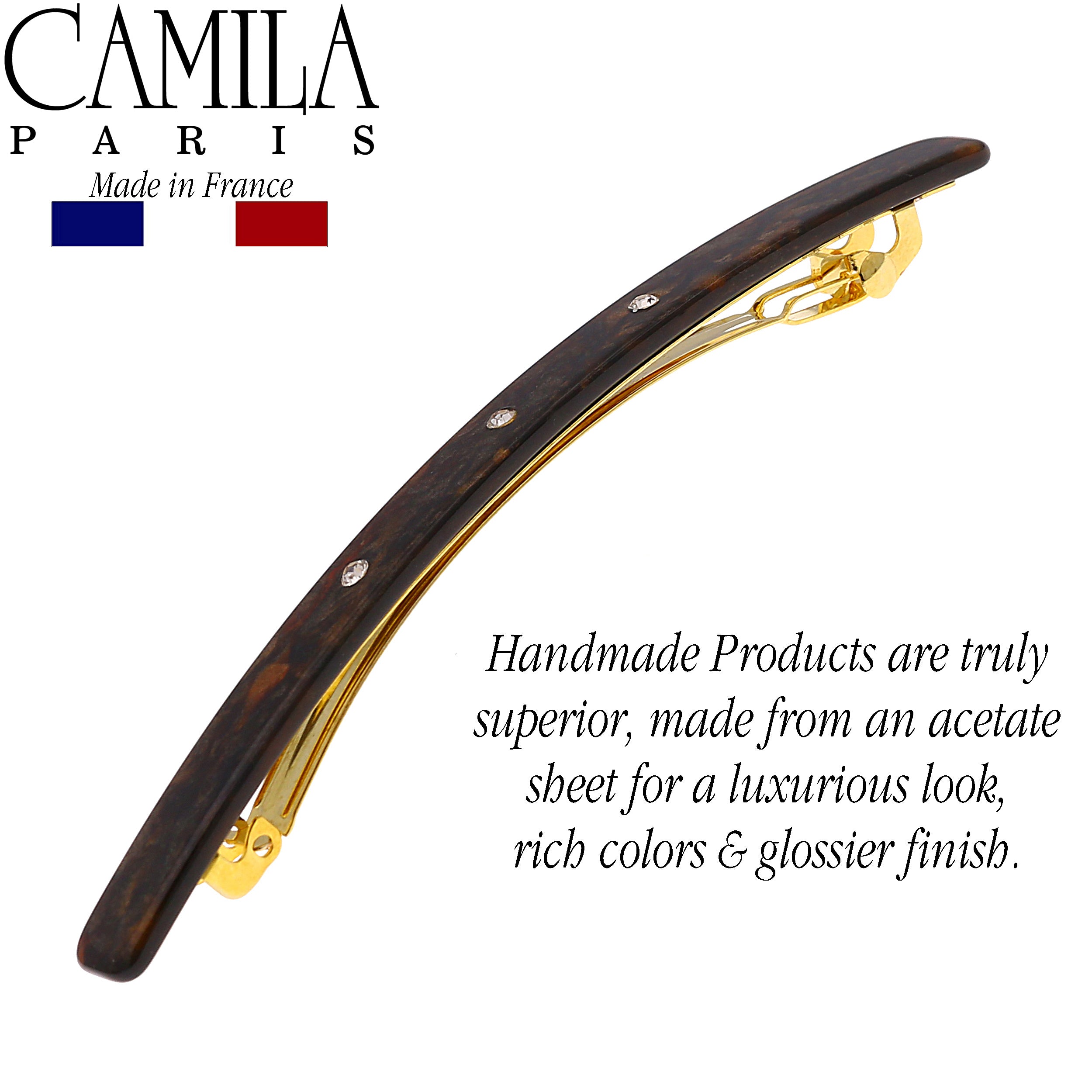 Camila Paris Hair Barrettes Classic Skinny No-Slip