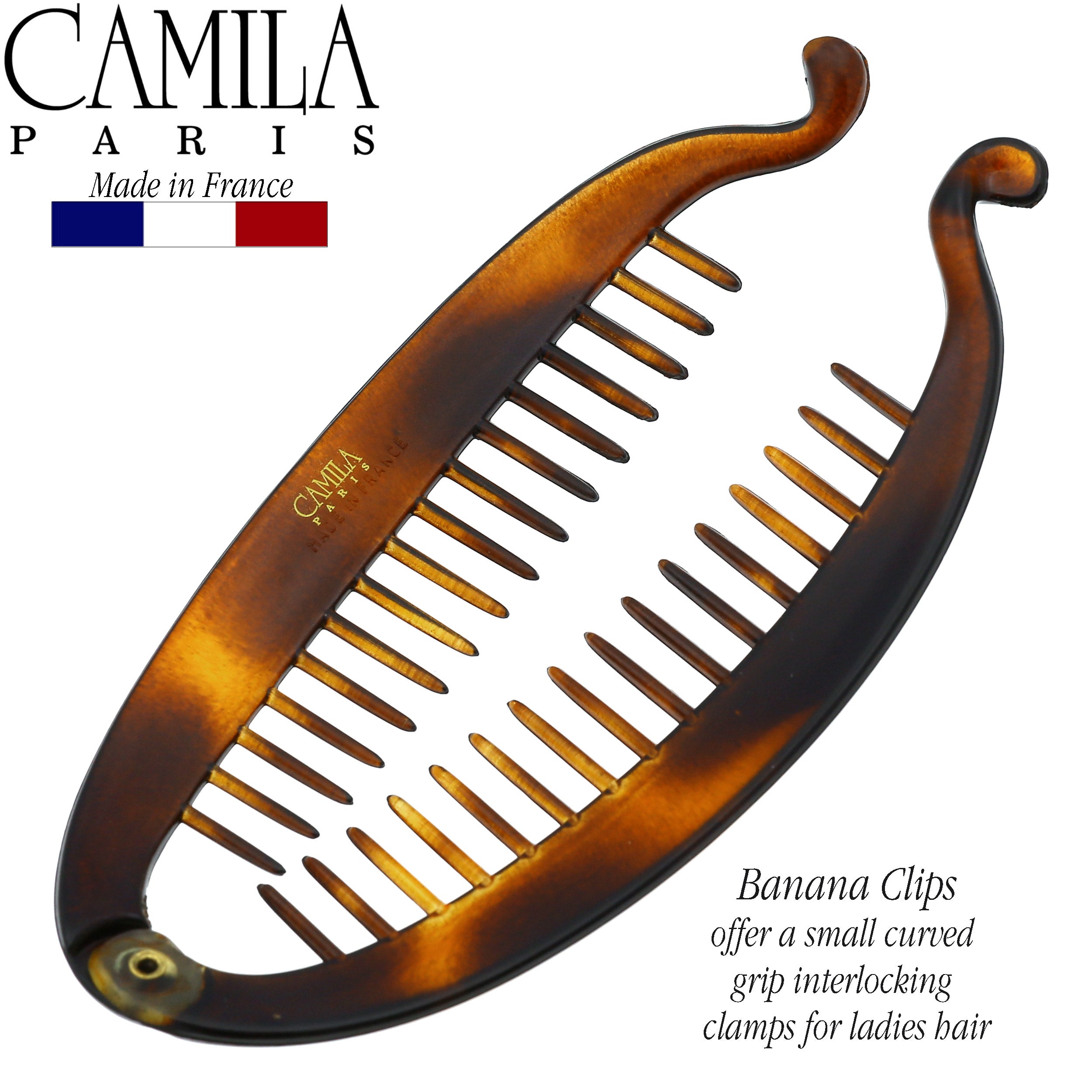 Camila Paris Hair Banana Clips Interlocking Ponytail