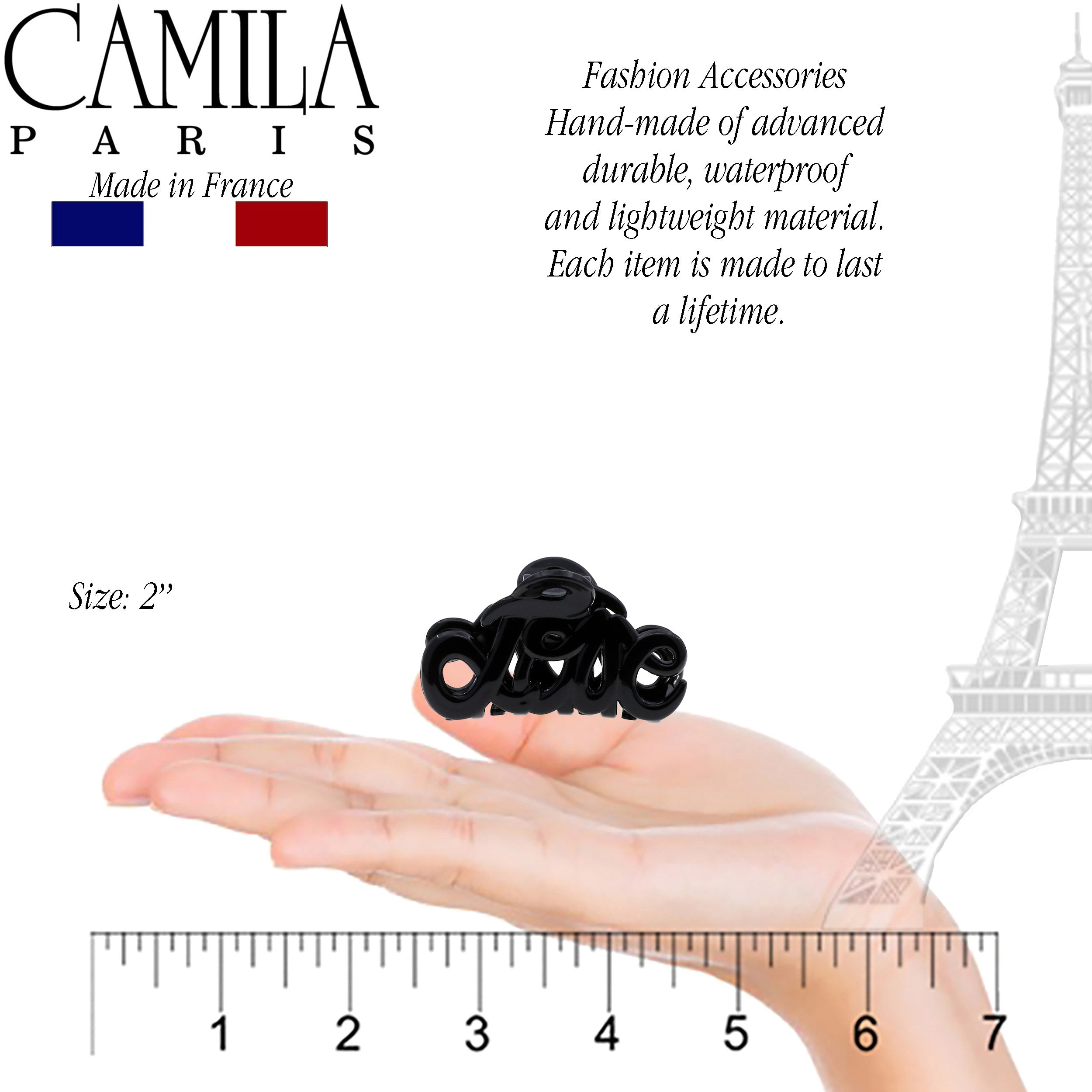 Camila Paris CP1380 Classic Tortoise Women's French Hair Clip Claw