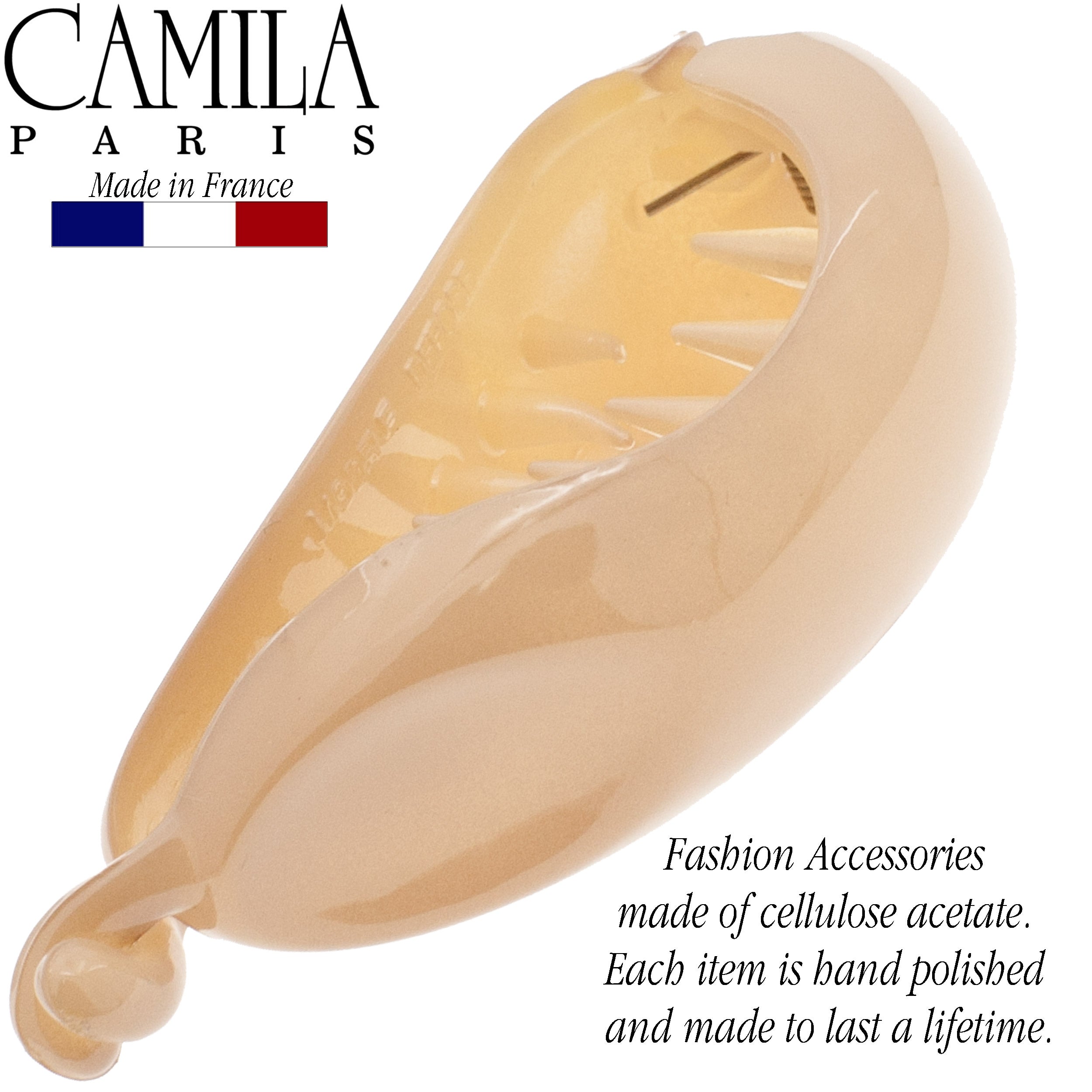 Camila Paris CP2301 Tortoise Women French Hair Ponytail Holder Clip