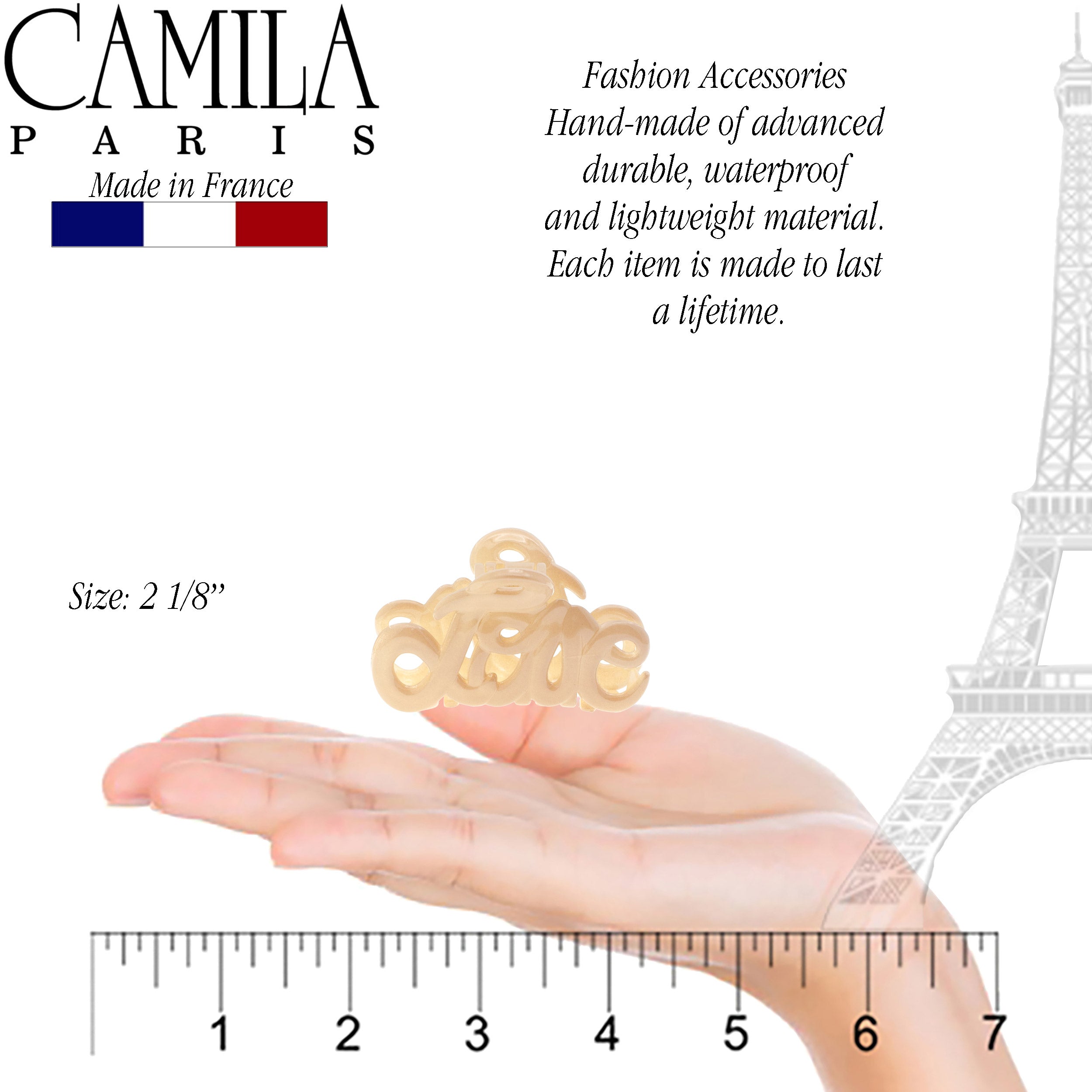 Camila Paris CP1380 Classic Tortoise Women's French Hair Clip Claw