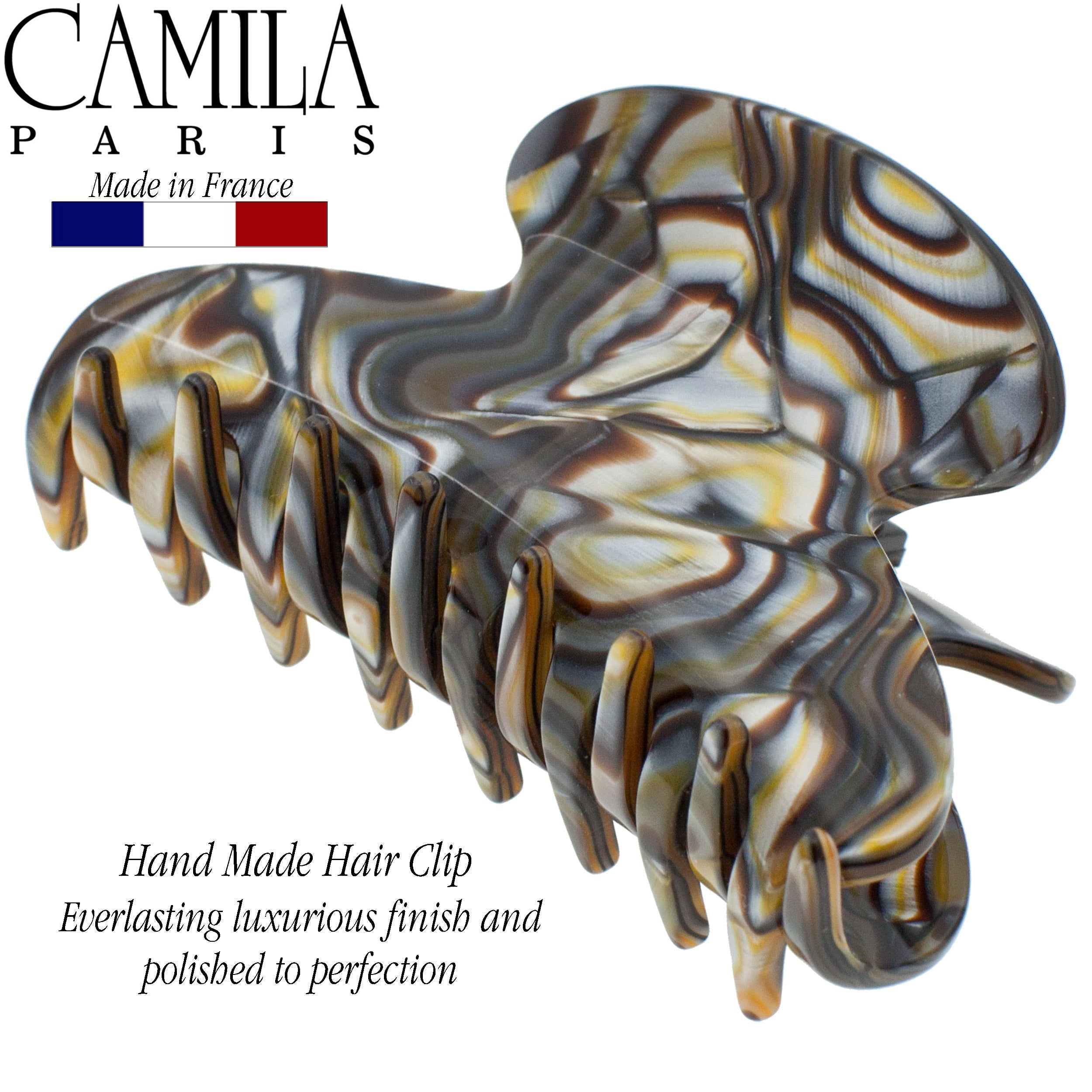 Camila Paris Handmade Rounded Medium Volume Hair Clip