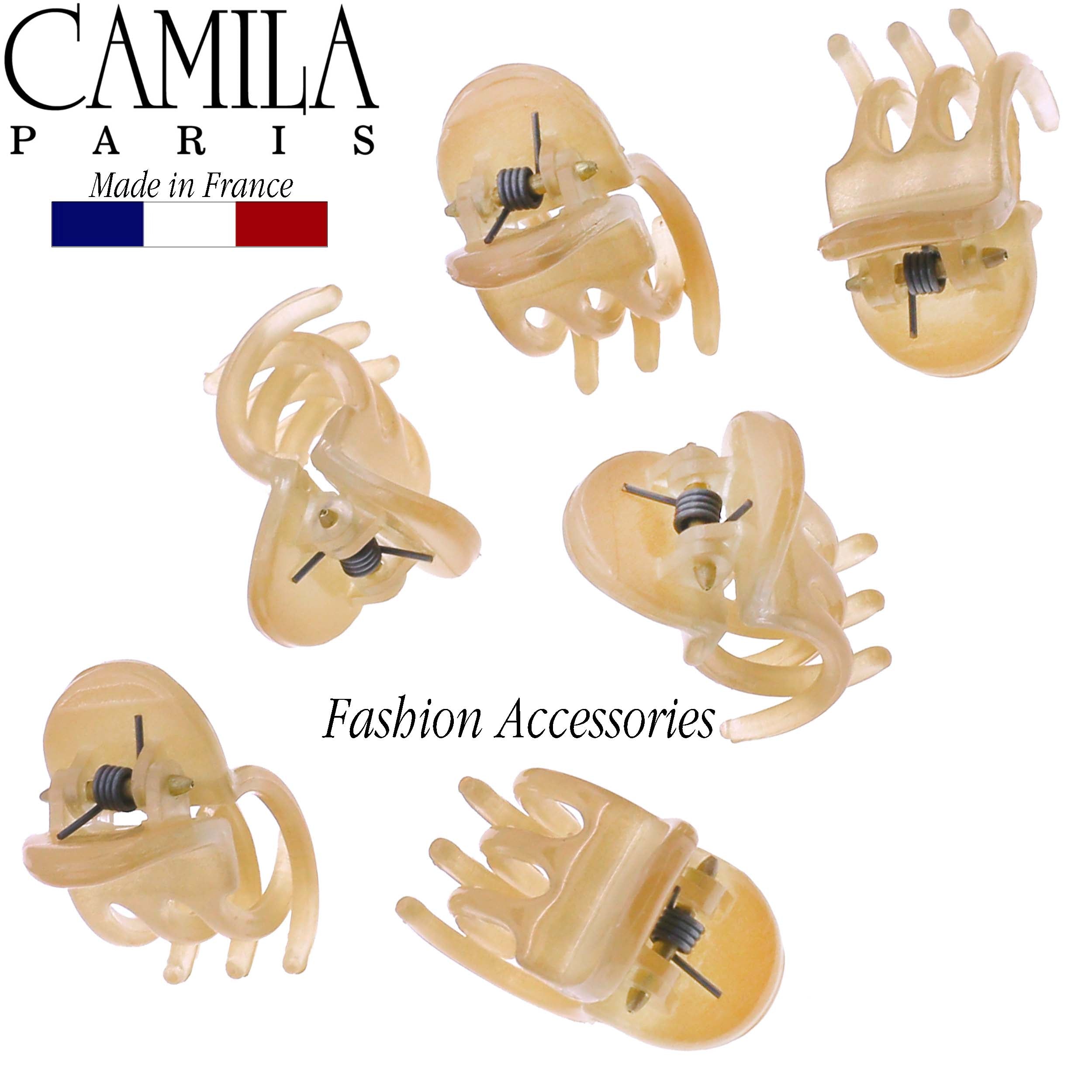 Camila Paris CP2374-6 Set of 6 Small Tortoise Women's French Hair Clip Claw