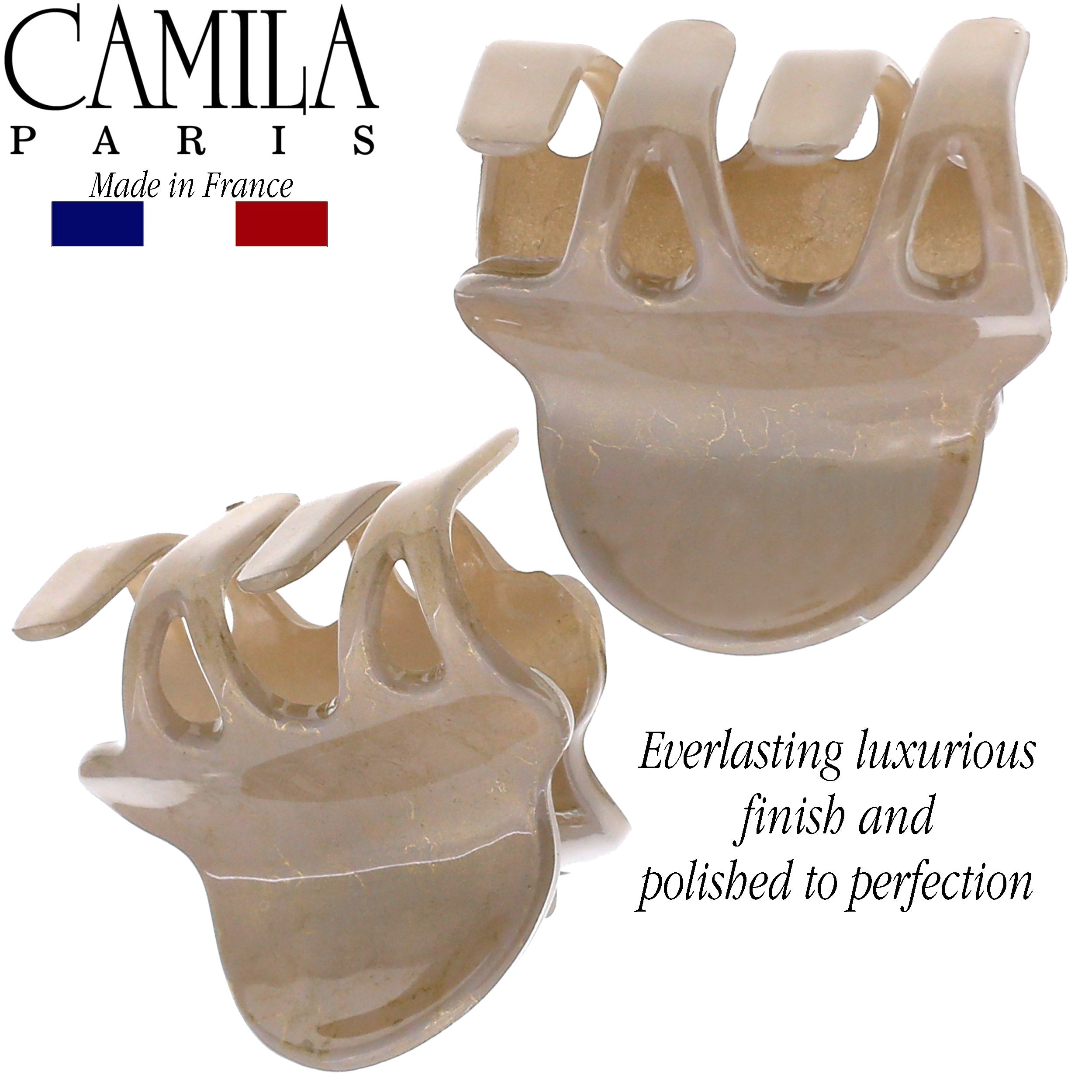 Camila Paris Cutout Teeth Hair Clip Pair