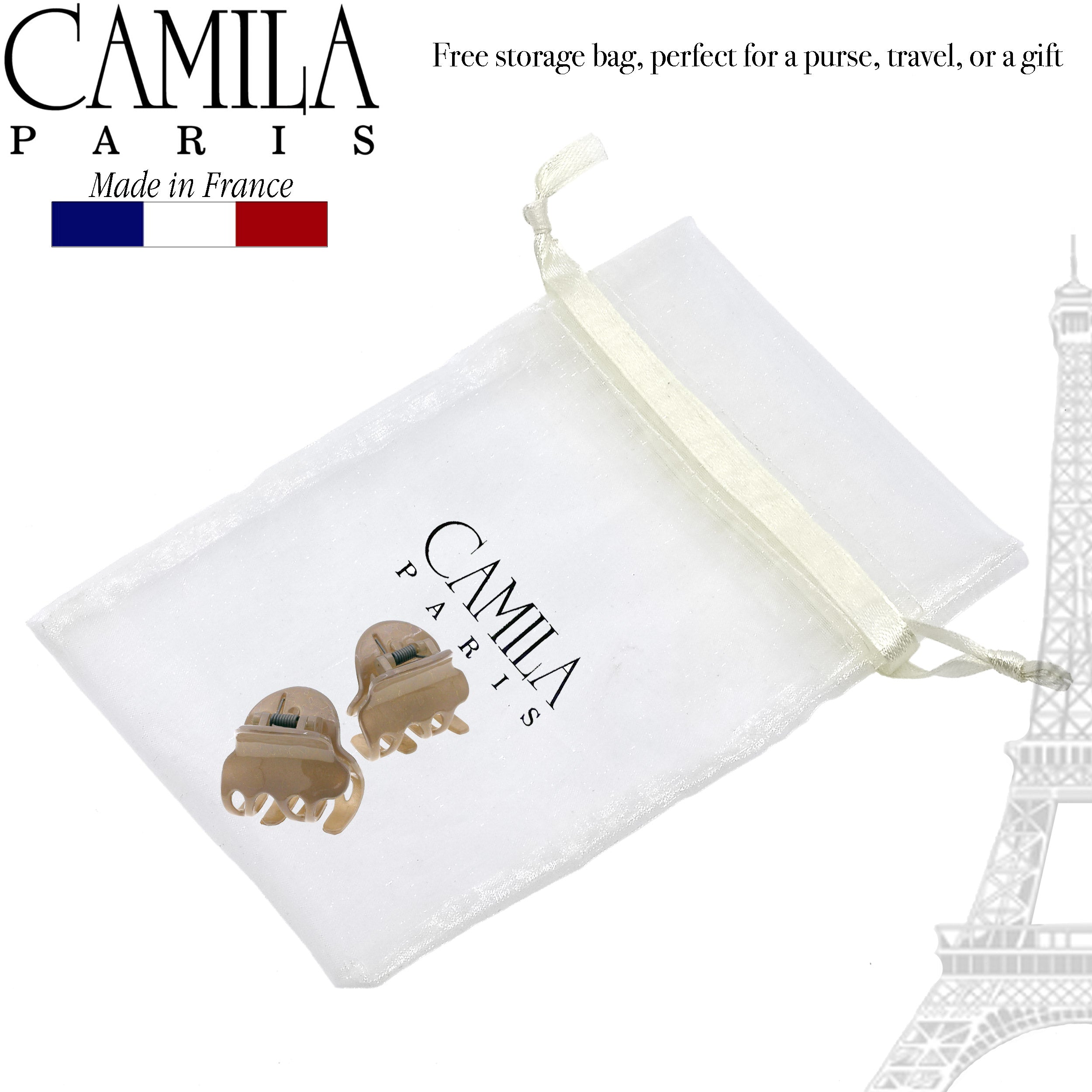 Camila Paris Cutout Teeth Hair Clip Pair